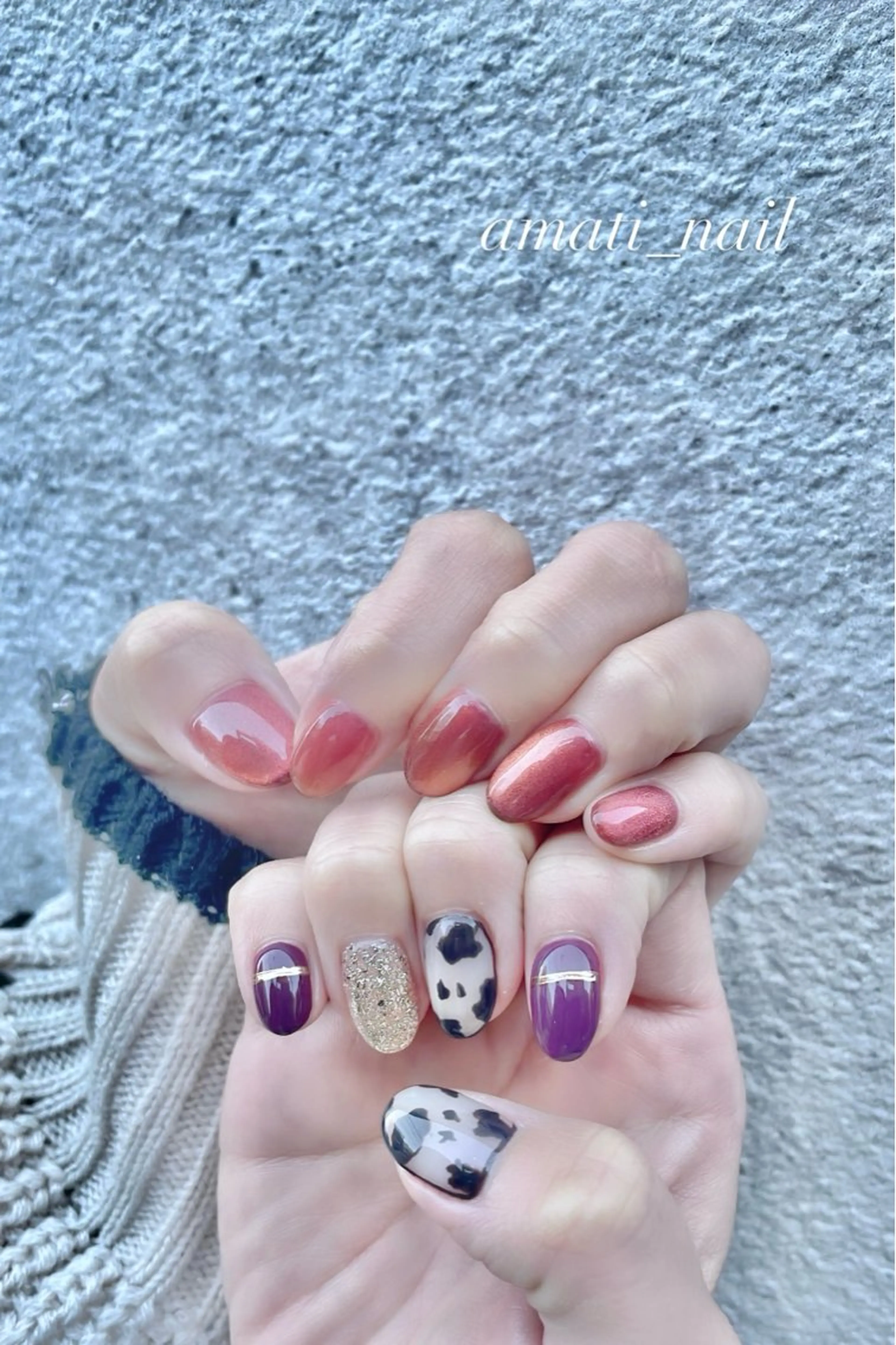 ネイル フットネイル ジェルネイル マグネットネイル ミラーネイル ニュアンスネイル ハンドネイル amati_nail TAKAKOのネイルデザイン