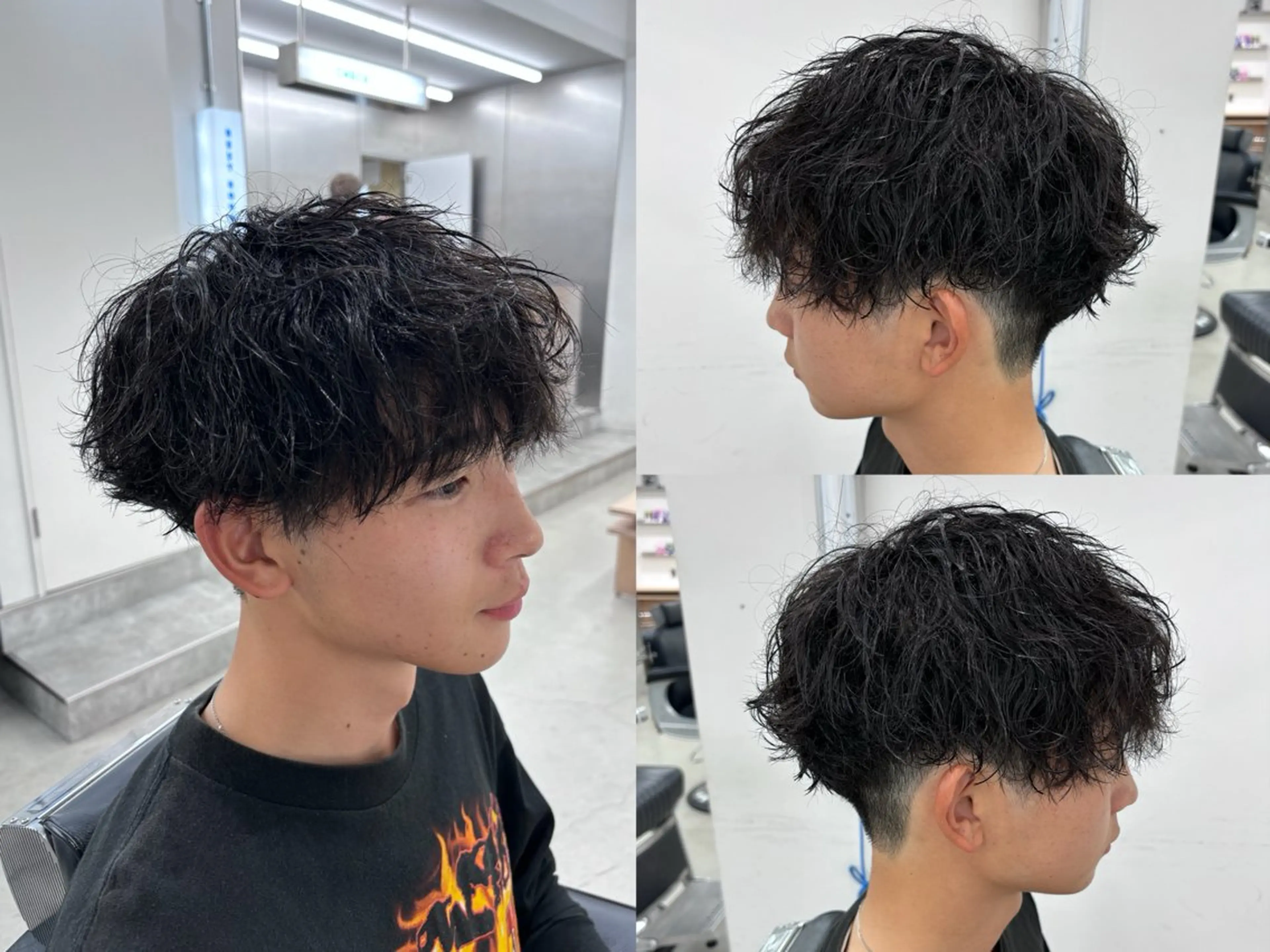 パーマ メンズ メンズパーマ スパイキーショート 波巻きパーマ カット パーマ 土岐 仁/メンズ専門 パーマ特化美容師🔥のヘアスタイル