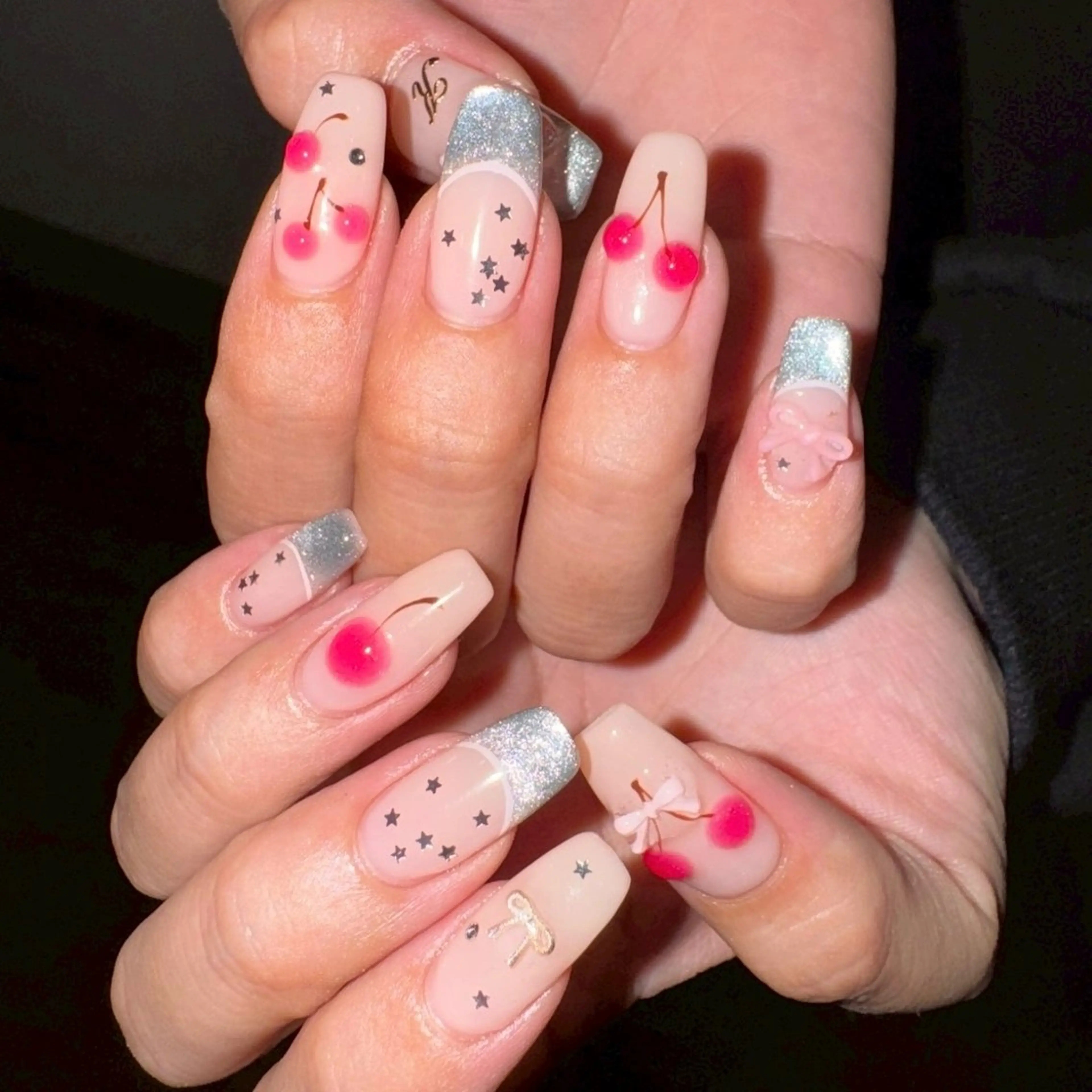 ネイル かわいいおつめ 林のネイルデザイン