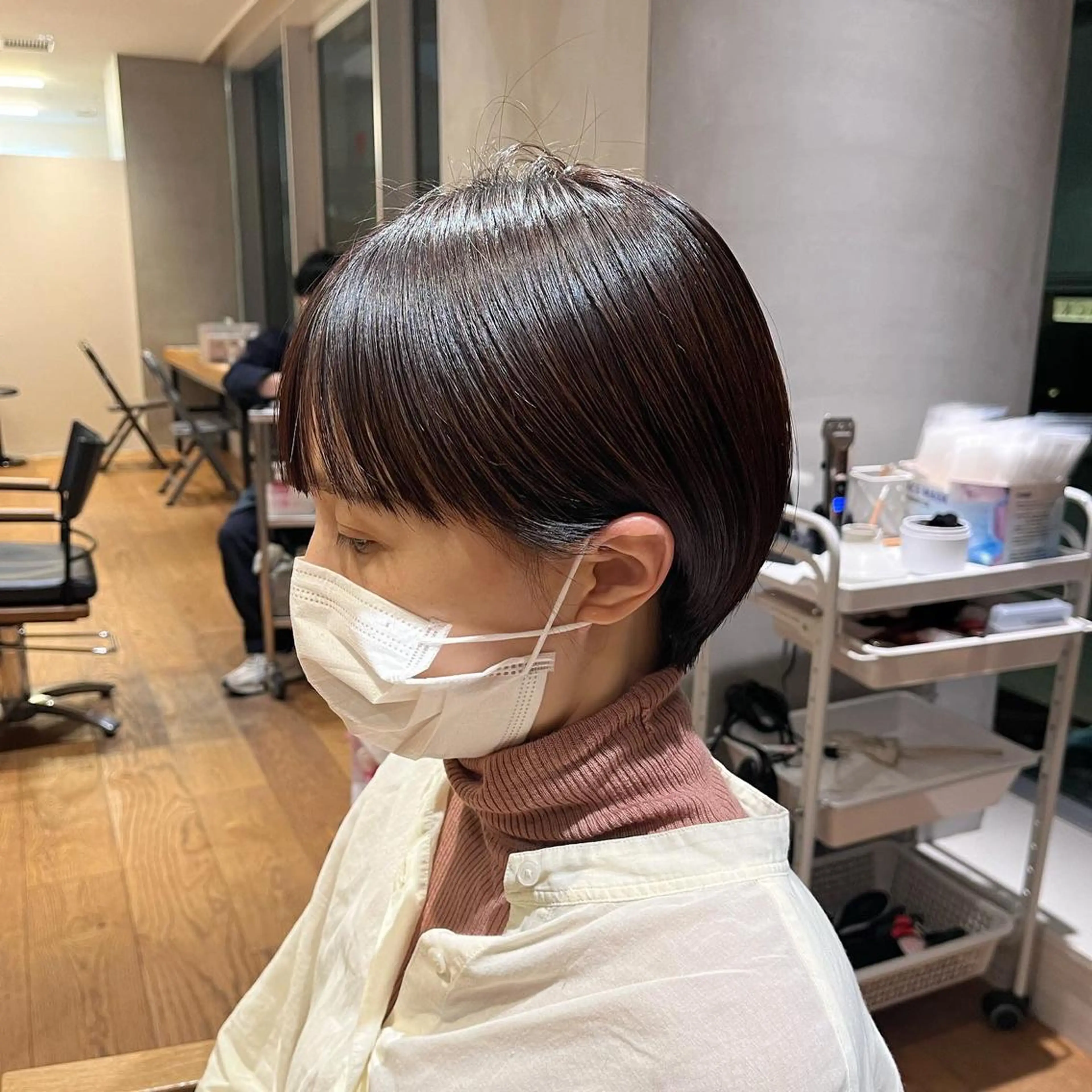 ショート ショートヘア 田中 鈴乃／ボブレイヤーのヘアスタイル