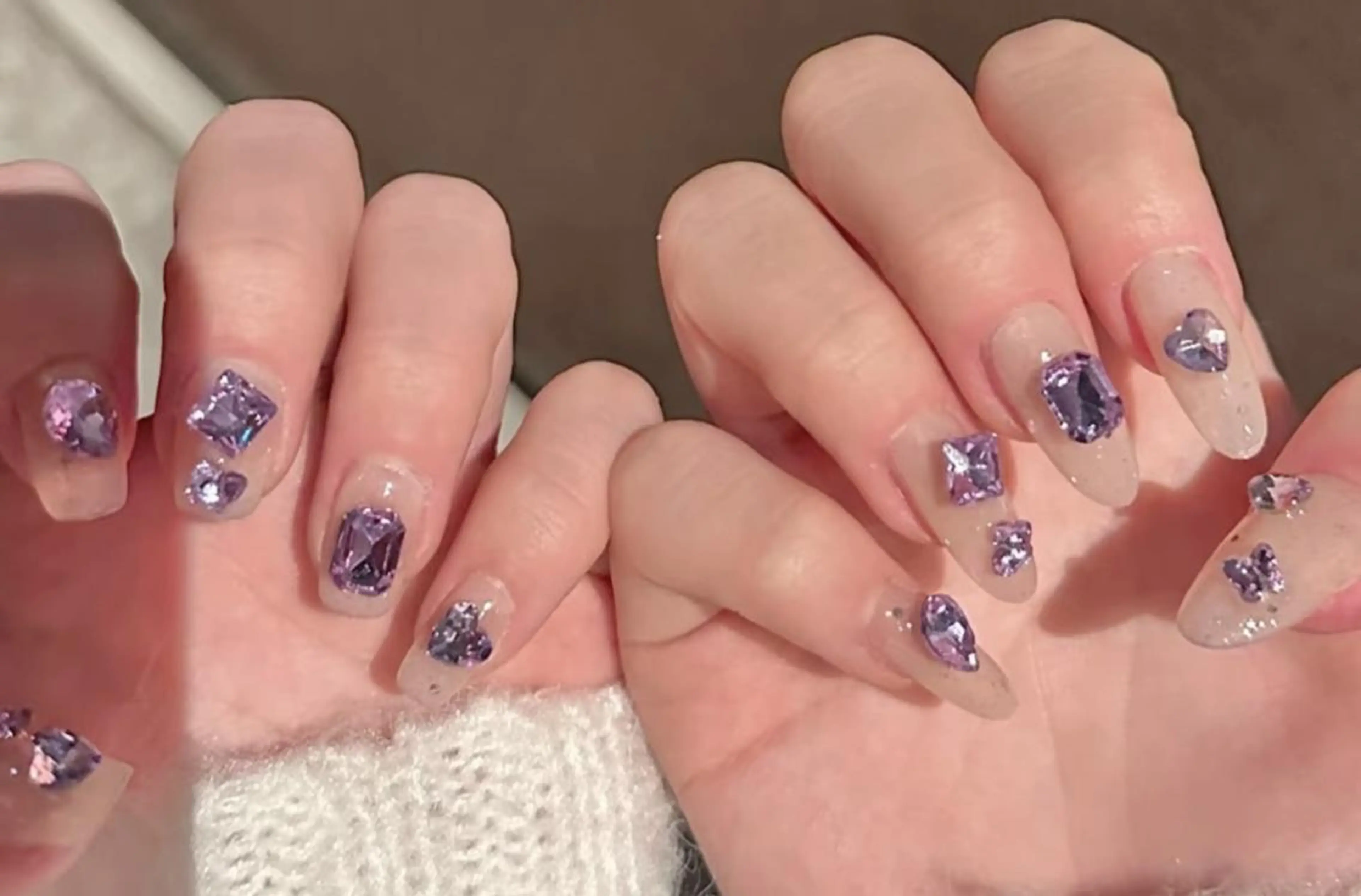 メンズ ネイル メンズ韓国風 オーロラネイル チークネイル 長さ出し フットネイル Kitty Nail salonのネイルデザイン