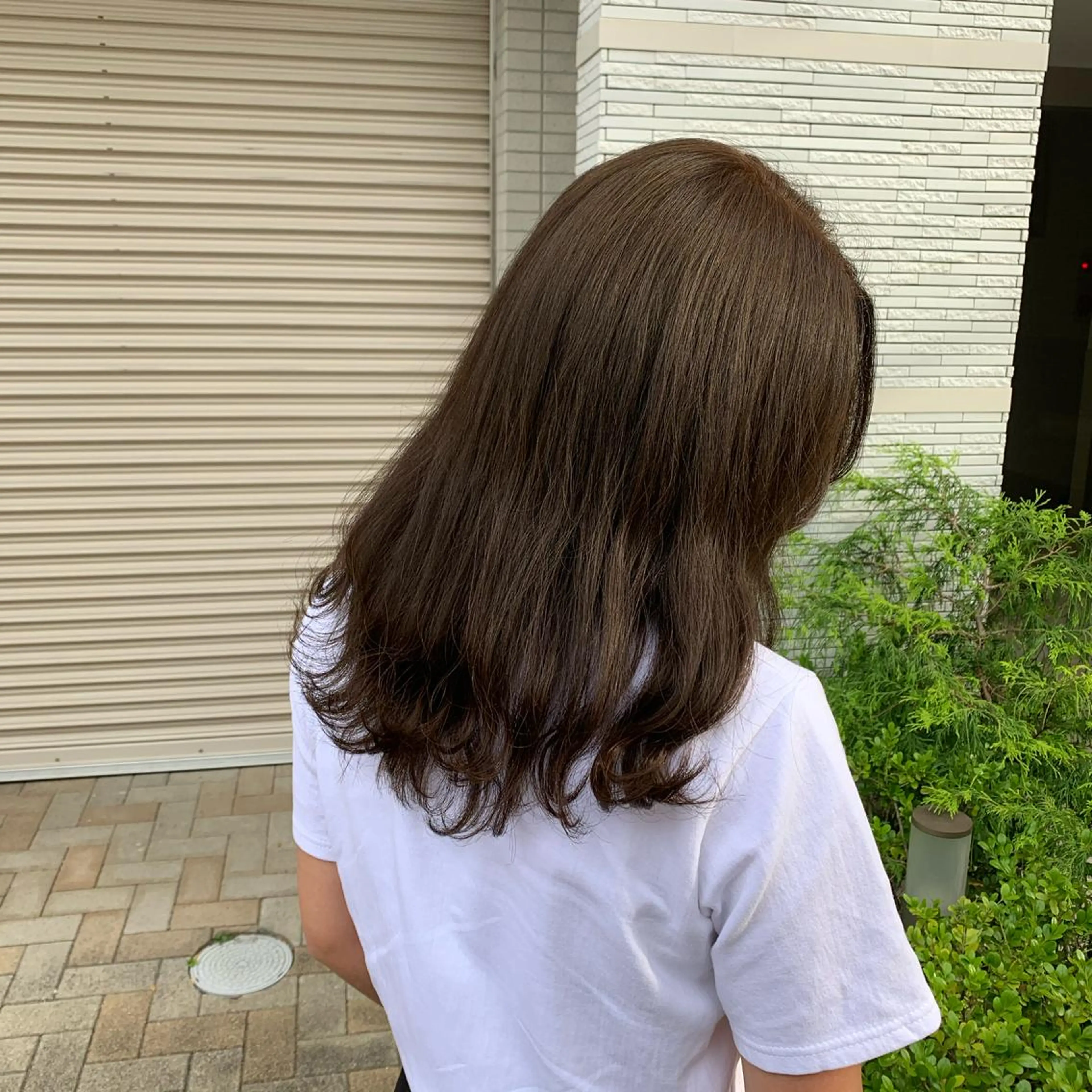 セミロング カラー 艶髪レイヤー上田 紗也🇰🇷💗のヘアスタイル