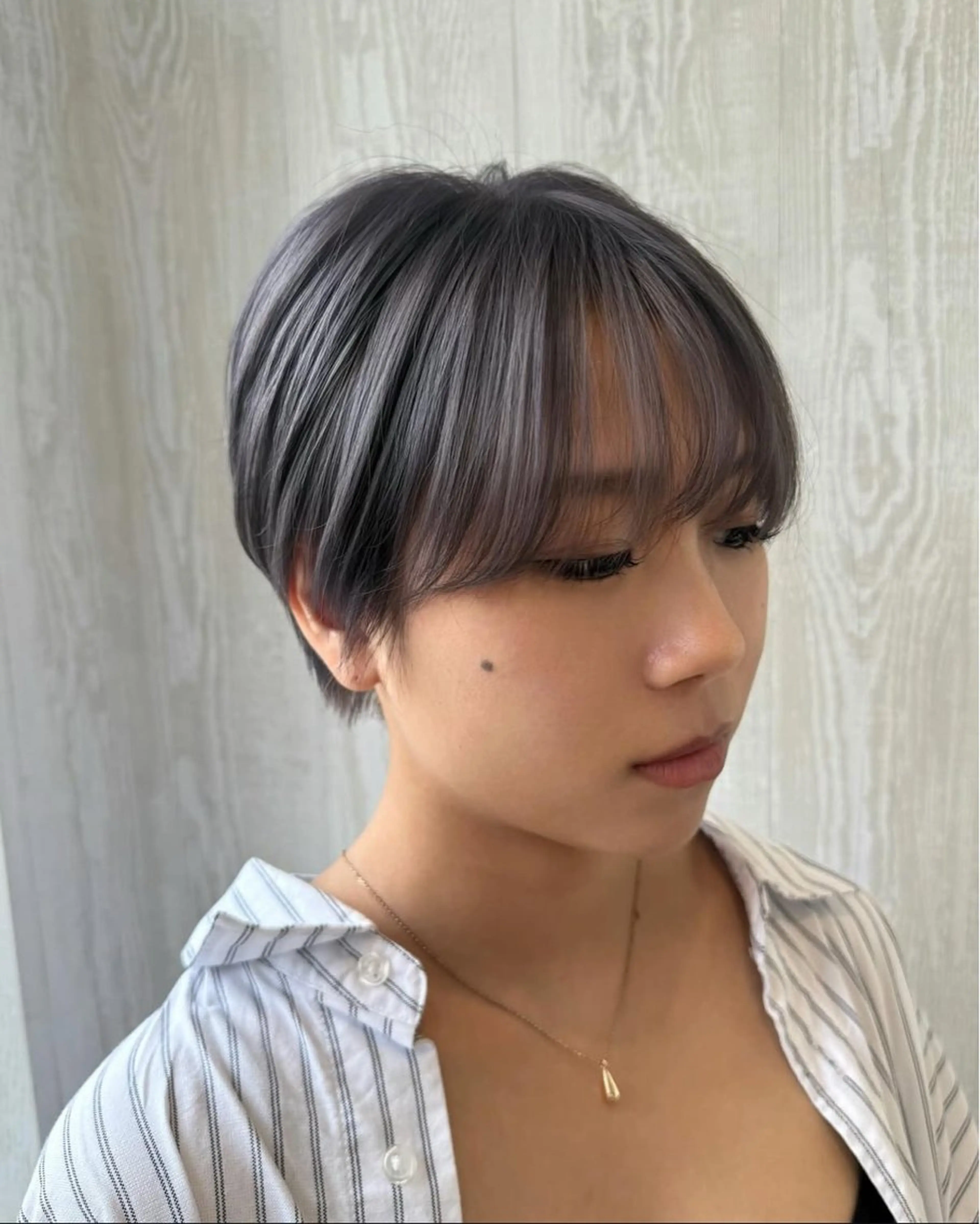 ショート カラー ブリーチ ダブルカラー ブリーチなしカラー カット ヘアカラー トリートメント 河合秀明/ショート /ボブ/レイヤーのヘアスタイル