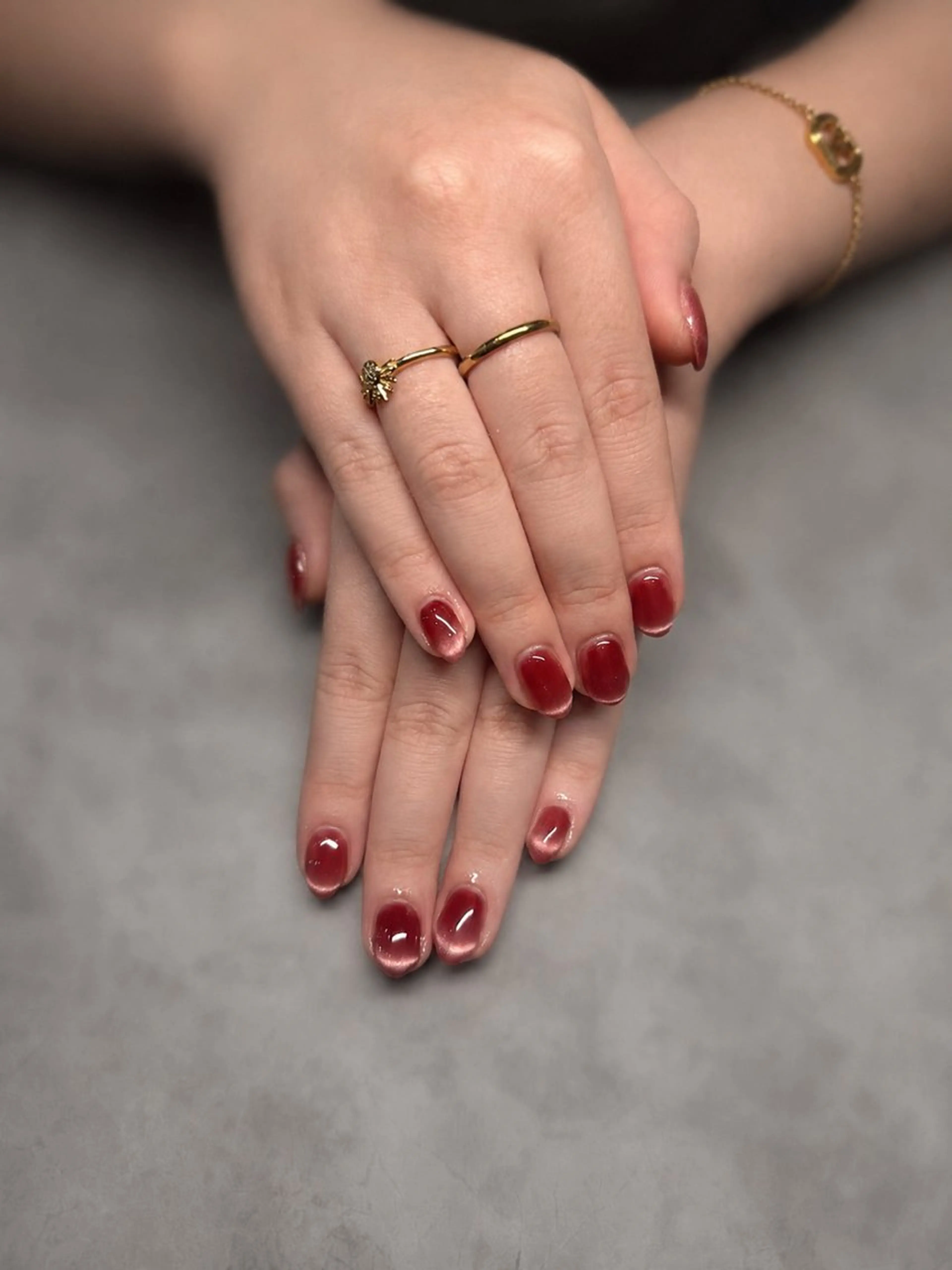 ネイル フレンチネイル マグネットネイル マグネットフレンチ IROHA NAIL 美優のネイルデザイン