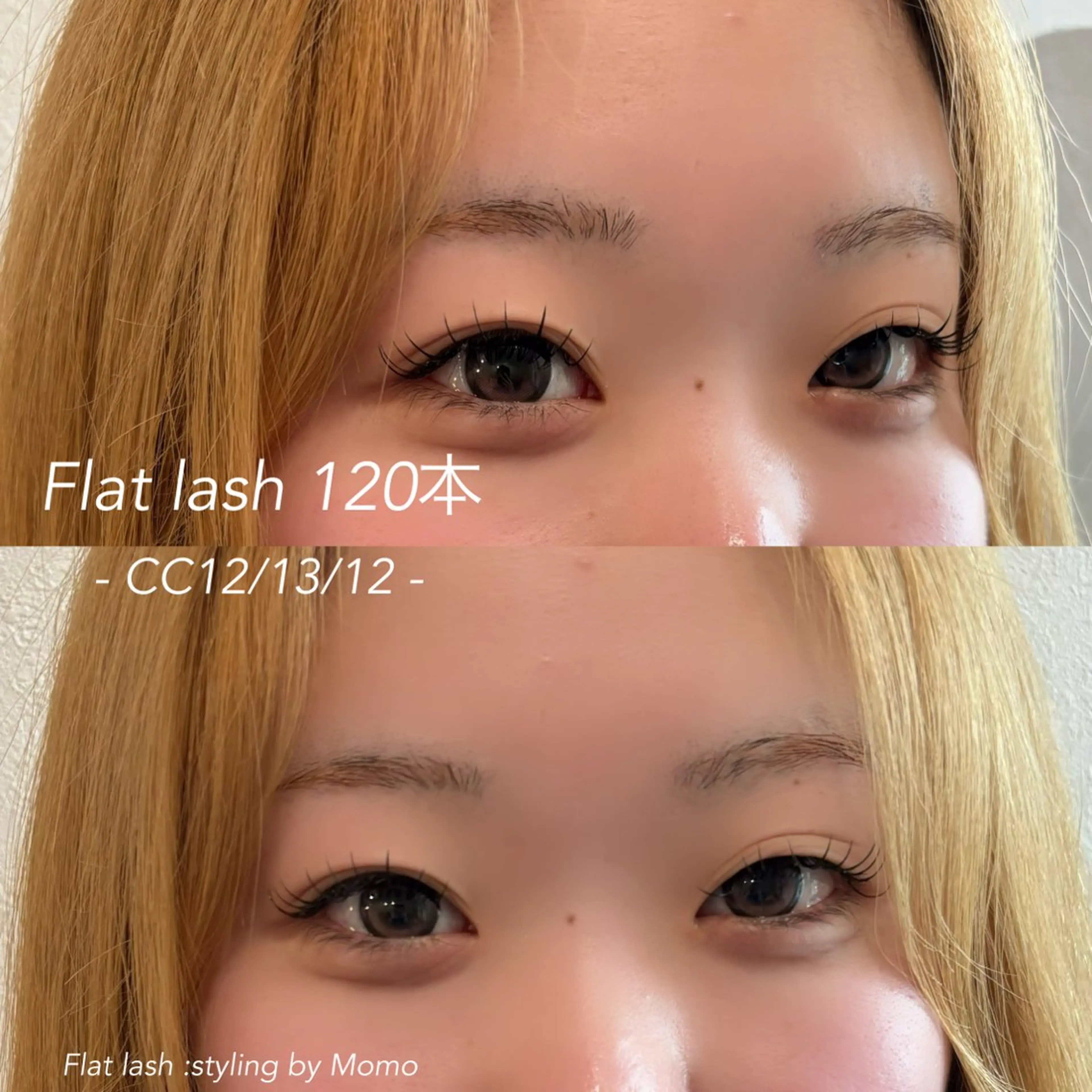 マツエク・マツパ フラットラッシュ マツエク 〖AIMA〗Momo (モモコ/桃子)のマツエク・マツパデザイン