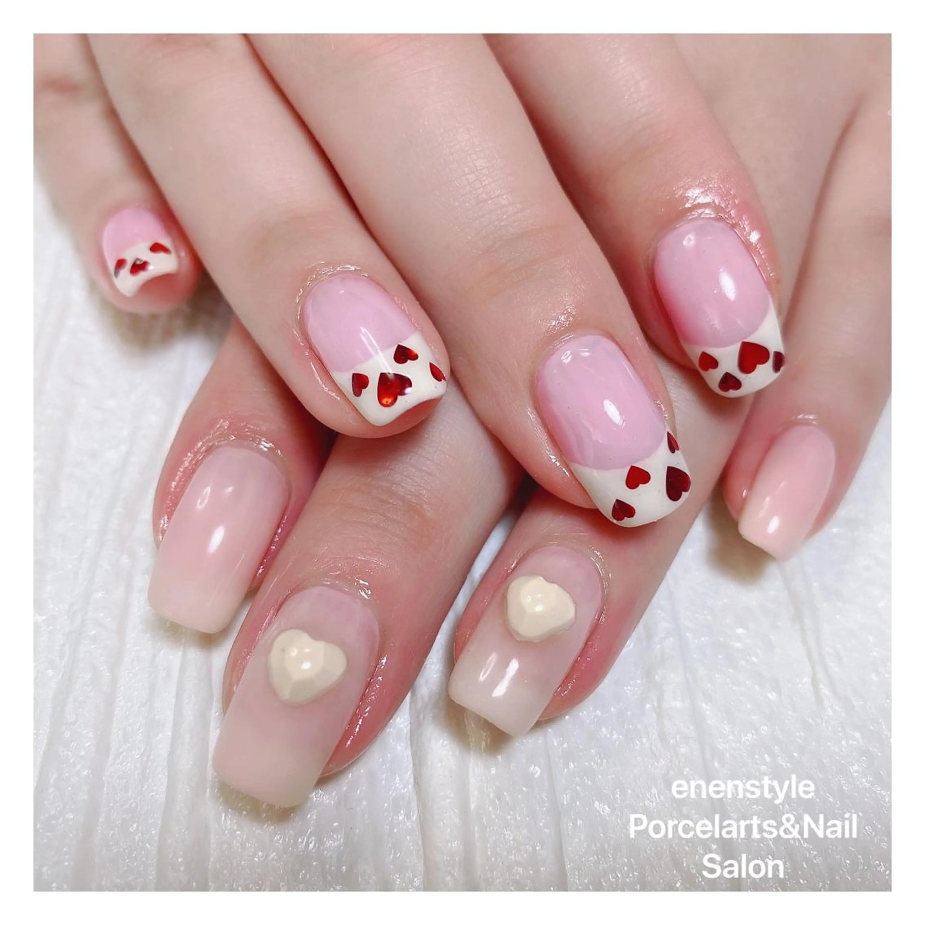 ミディアム ネイル ハンドネイル 👑enen style👑のネイルデザイン