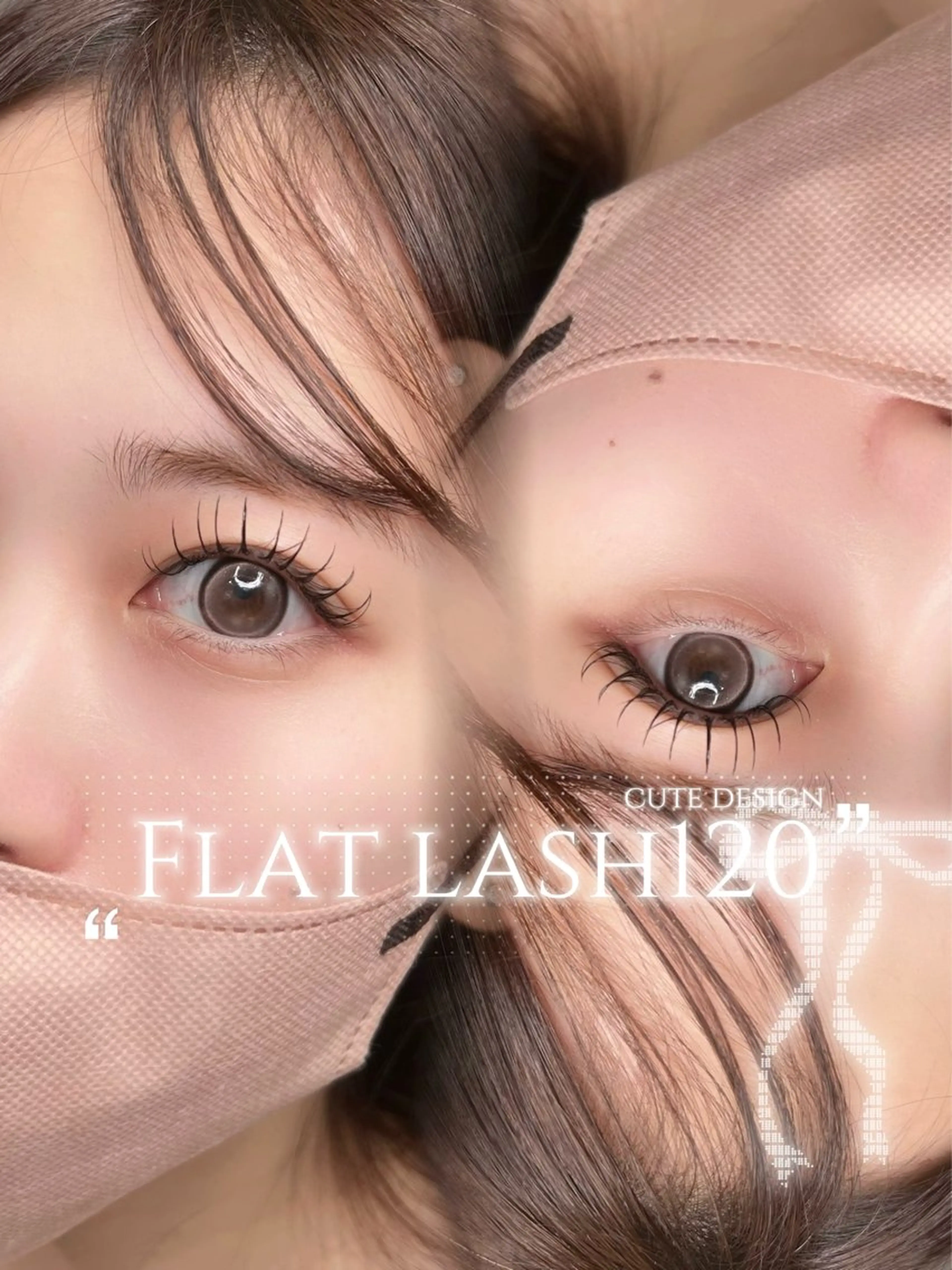 【マツエク】フラットラッシュ120本迄🤍オフ込み+スーパーロック&美容液コーティング仕上げ✨の写真