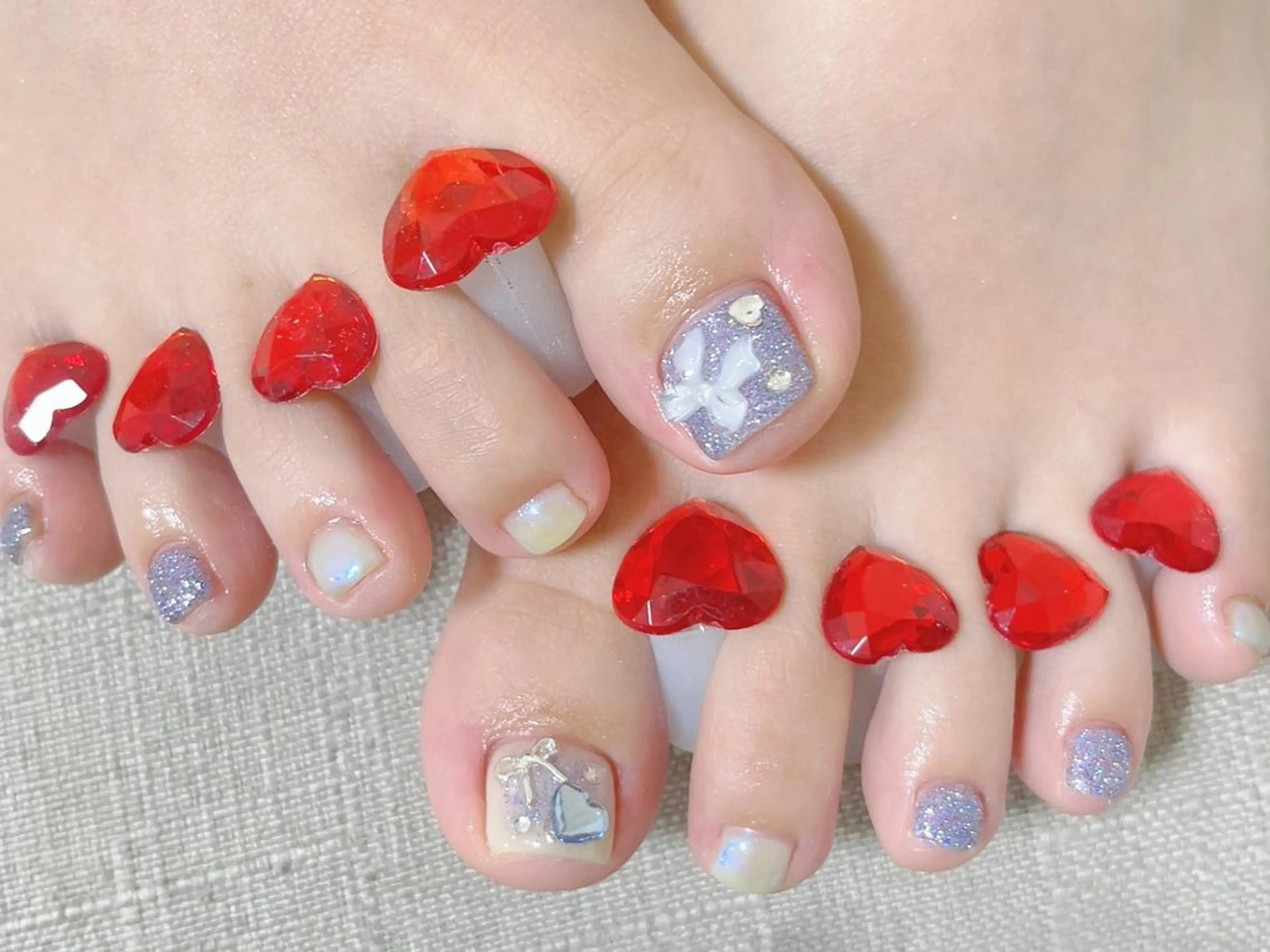 ネイル フットネイル シンプルネイル Lucky nail salonのネイルデザイン