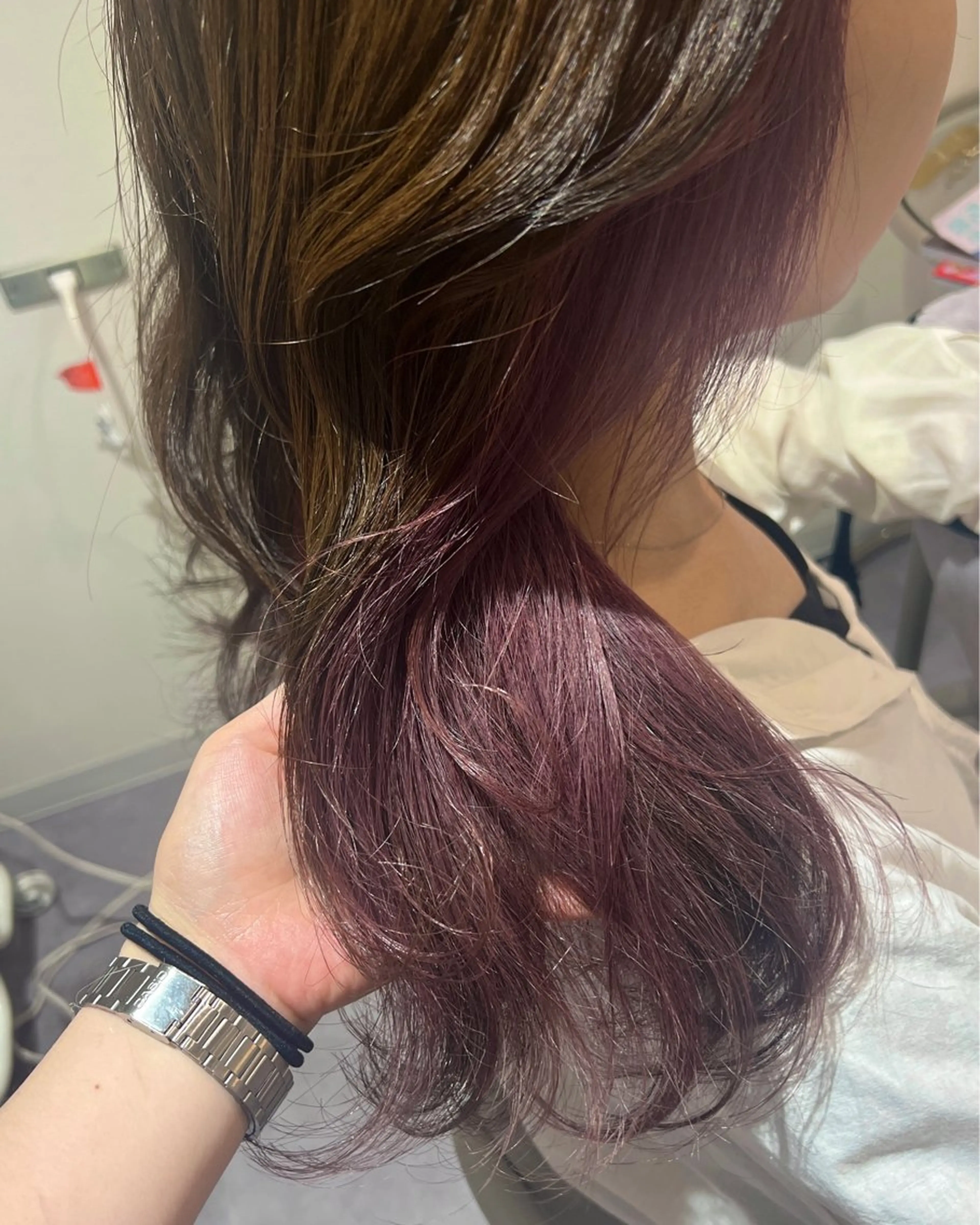 セミロング アッシュ アッシュブラウン 美髪✨艶髪✨髪質改善 カラー特化🌙鈴屋和のヘアスタイル