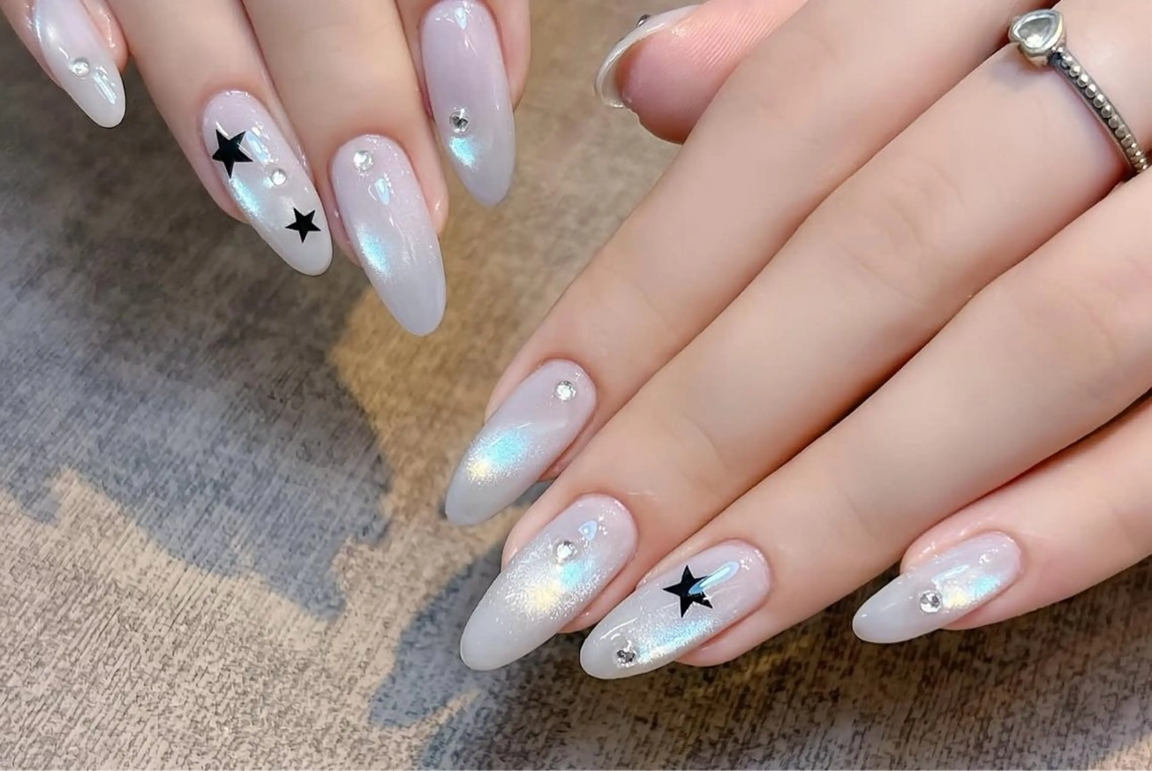 ネイル 韓国ネイル 持ち込み ニュアンスネイル ネイルチップ ハンドネイル TABI ANA.CHUOのネイルデザイン