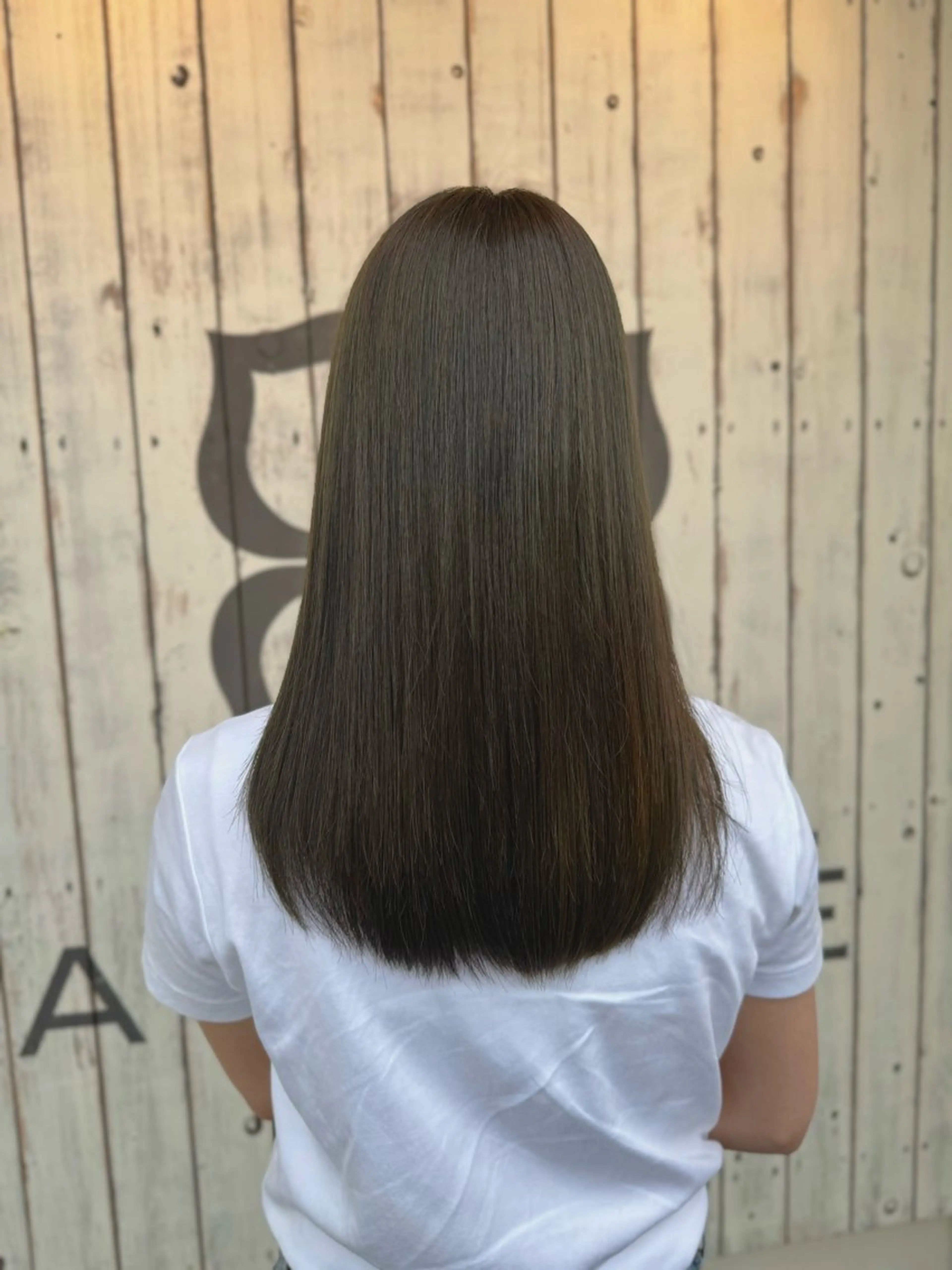 ロング カット 縮毛矯正 中川 真帆のヘアスタイル