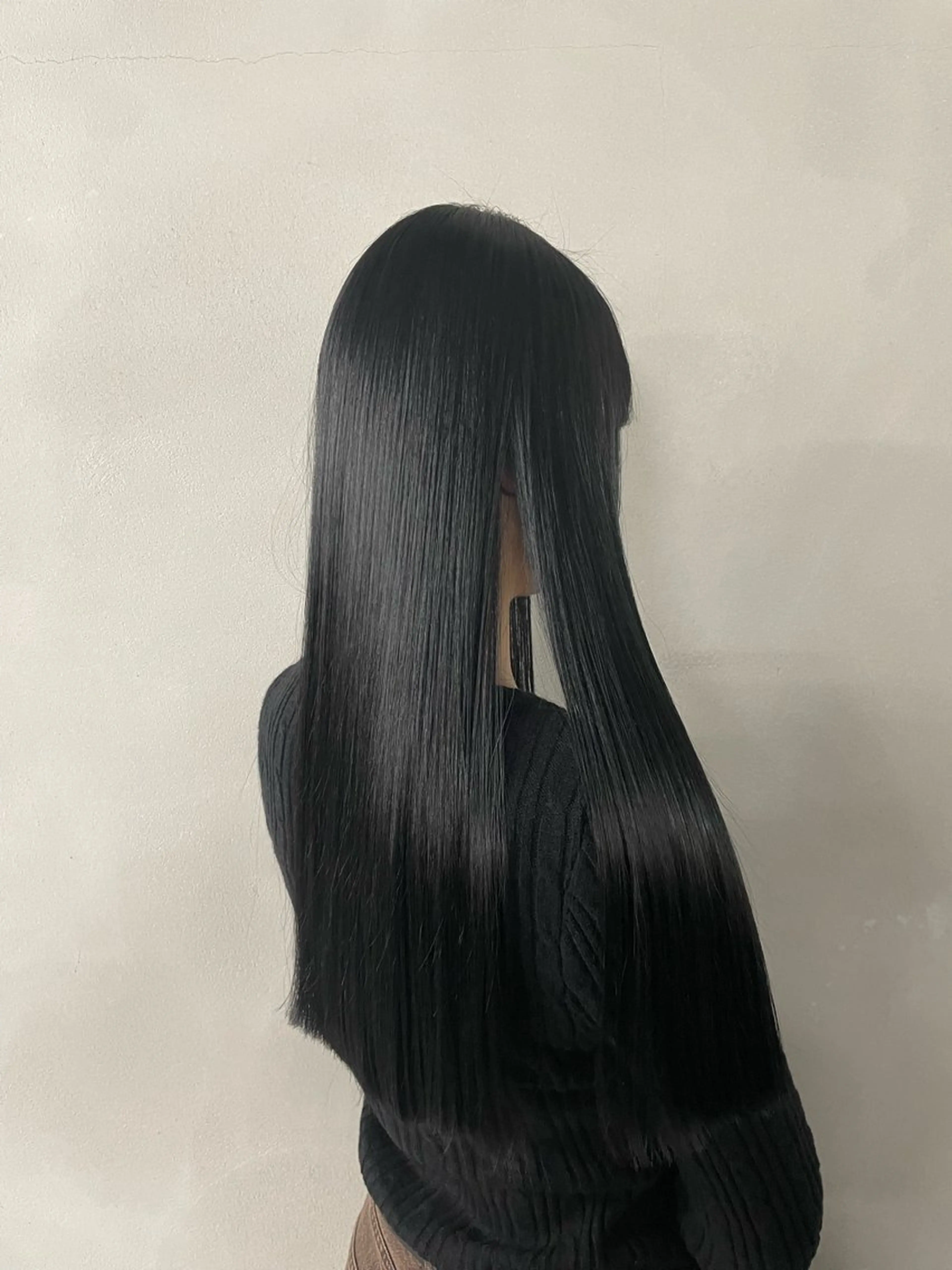 ロング 縮毛矯正 カット ヘアカラー 縮毛矯正 トリートメント さかい れおなのヘアスタイル