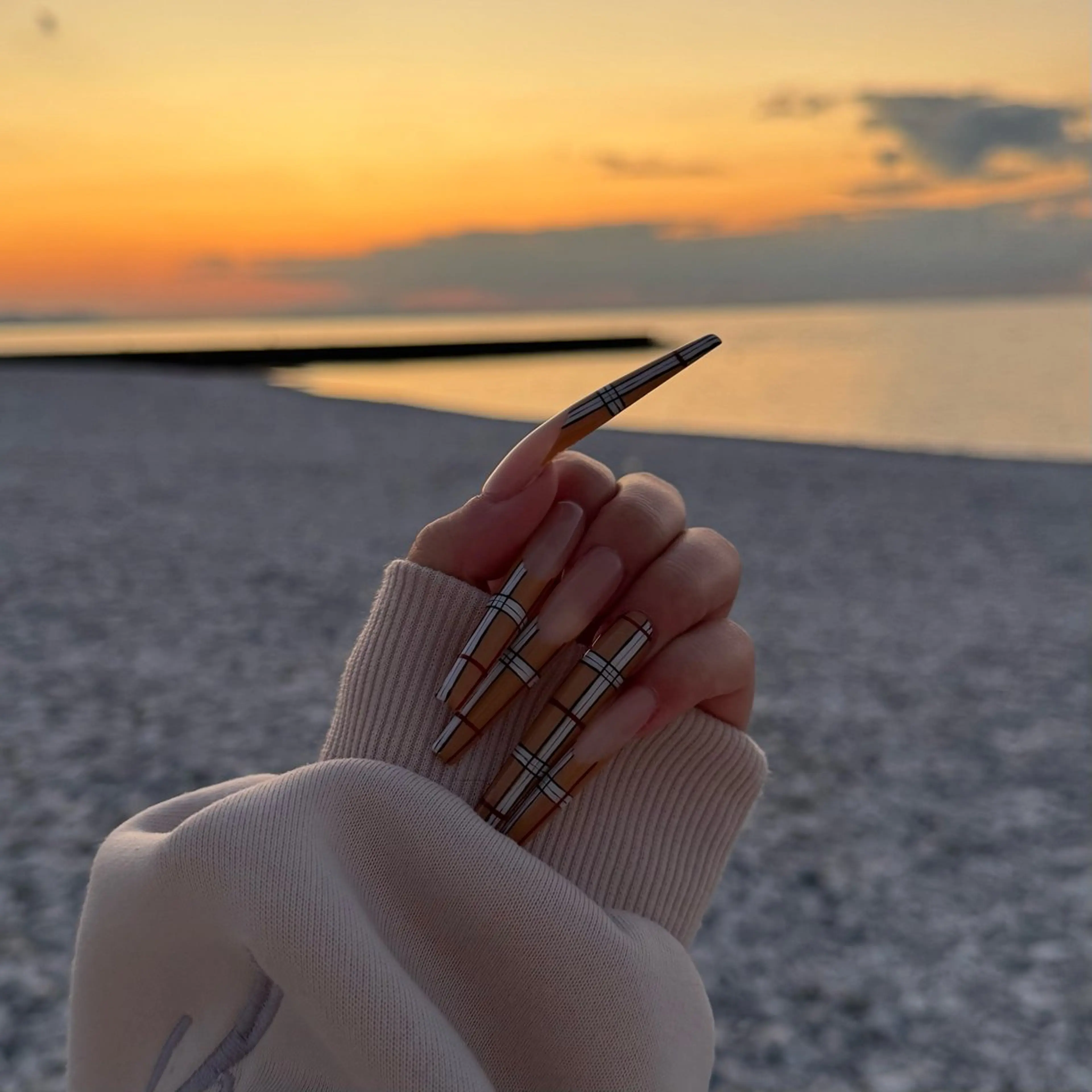 ネイル ロングネイル ハンドネイル IROHA NAIL 北村菜帆のネイルデザイン