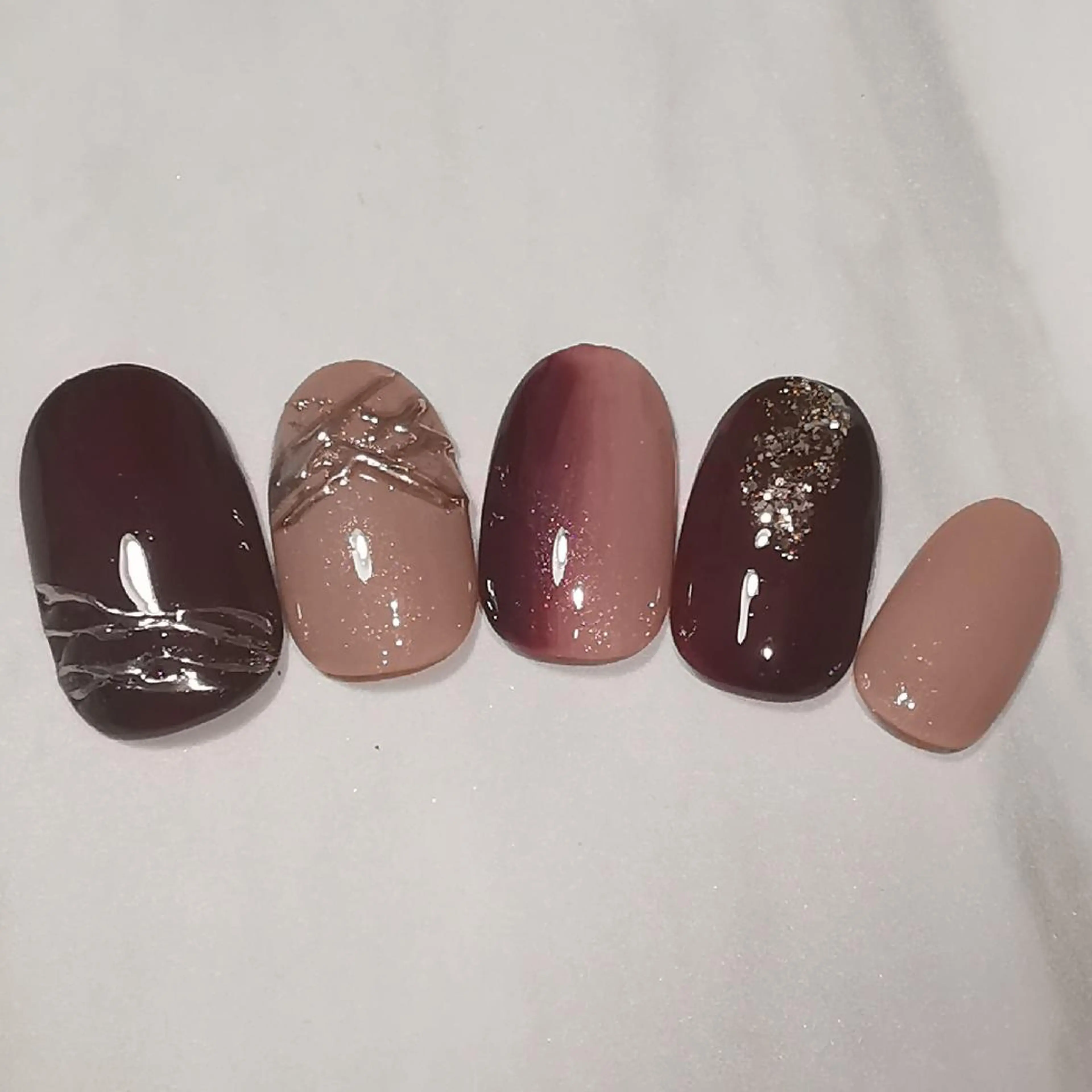 ネイル グラデーション ミラーネイル ハンドネイル reve あやののネイルデザイン