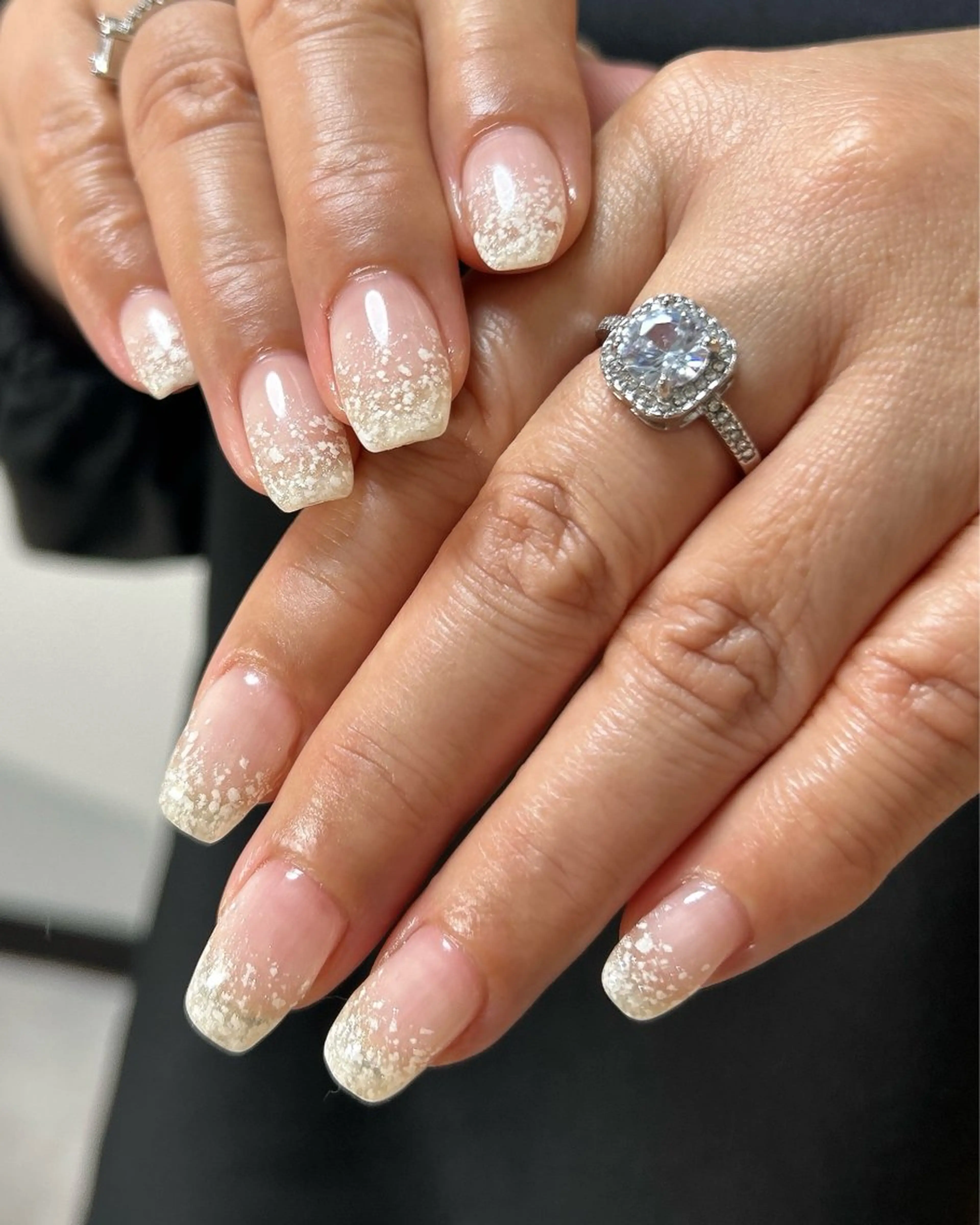 ネイル グラデーション ラメ(グリッター) ハンドネイル ten nail salon　かえでのネイルデザイン