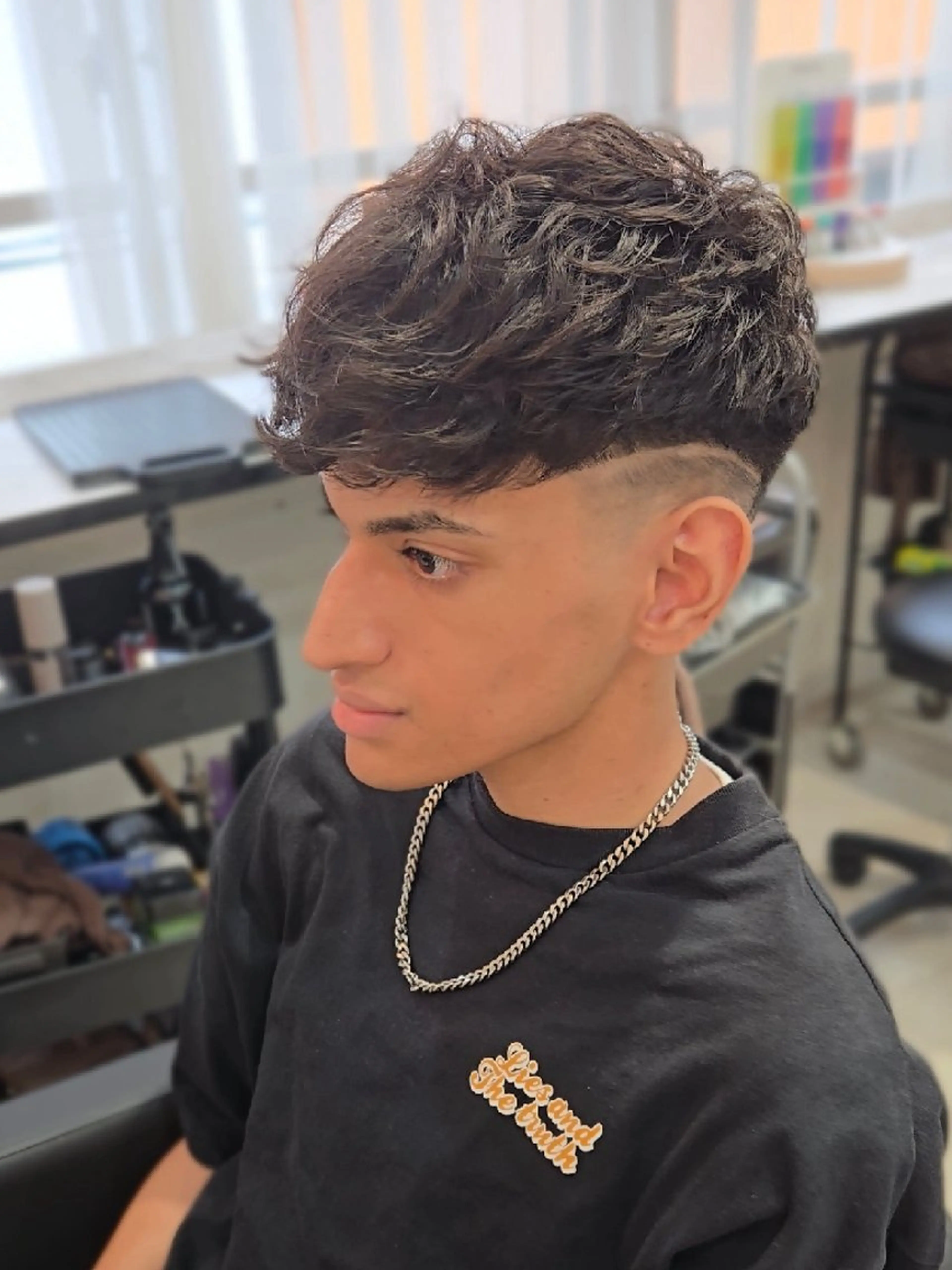 ミディアム メンズ パーマ ミディアムパーマ フェードカット メンズパーマ スキンフェード スペインカール カット パーマ ヘアセット LEN名古屋/パーマ 海外ヘア/メンズ特化のヘアスタイル