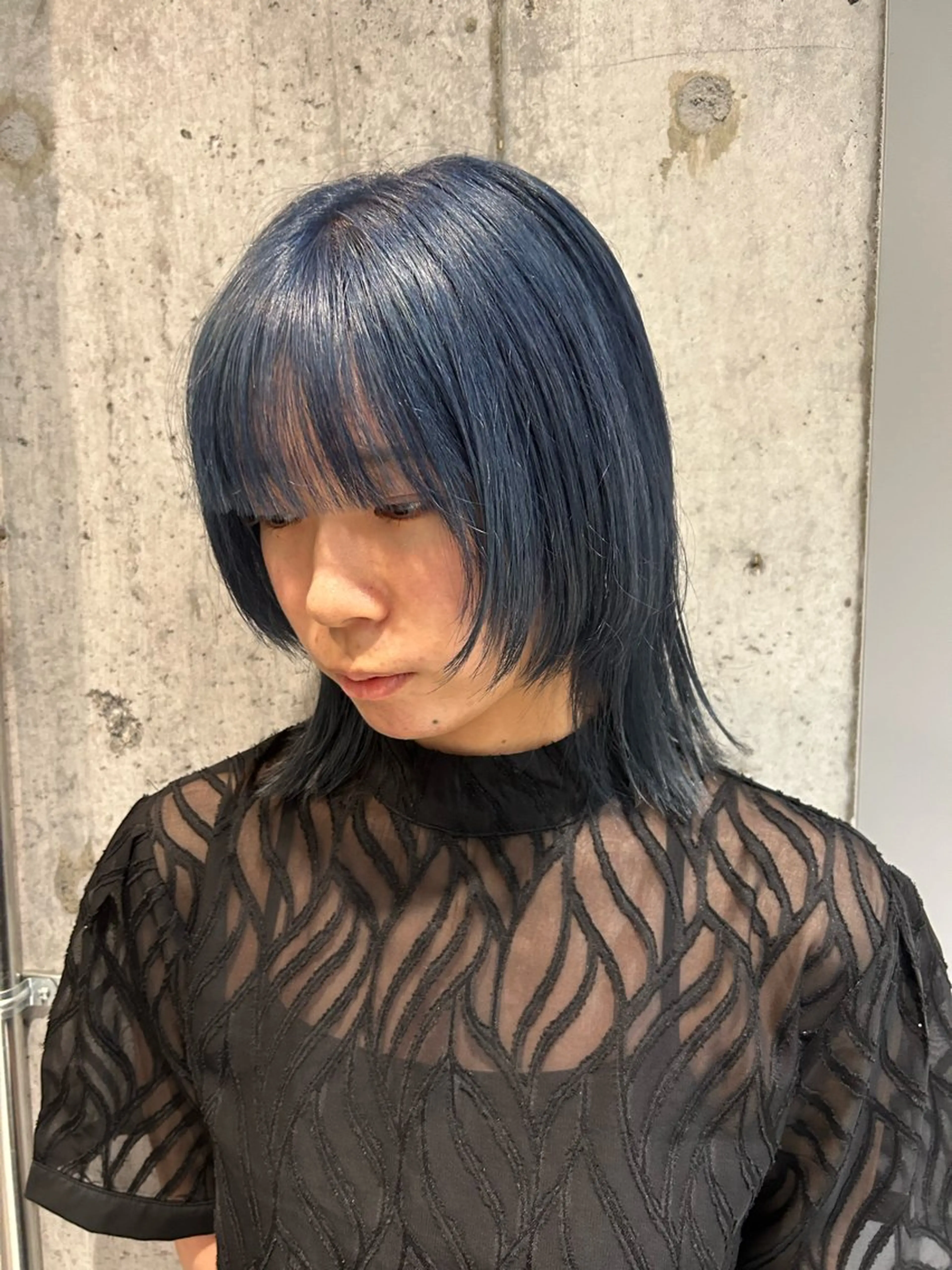 ミディアム カラー 🦖ミニボブ/ボブ /MOEKA🦕のヘアスタイル