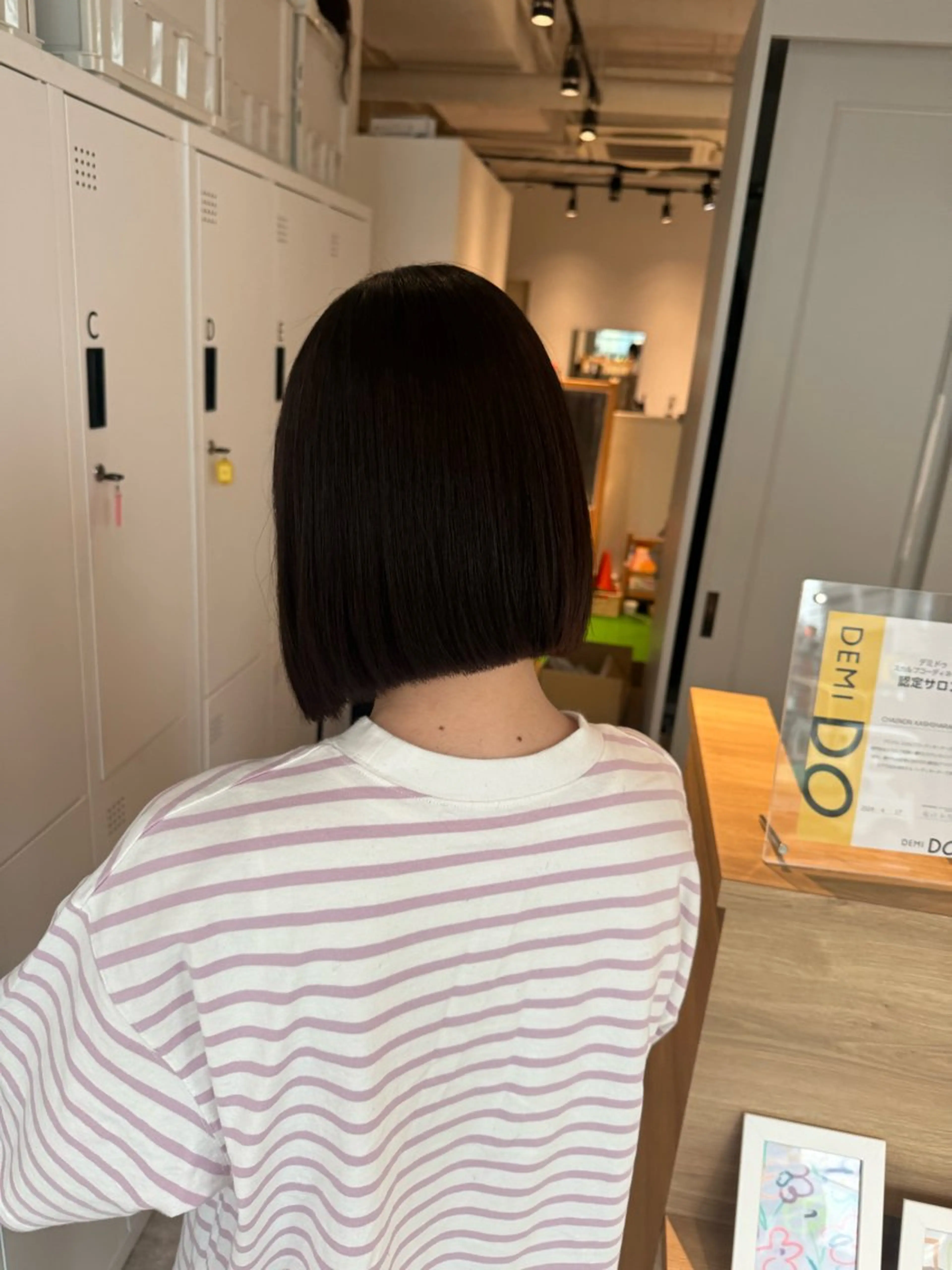 ショート パーマ ボブ 縮毛矯正 カット 縮毛矯正 オスズ 🎀´-のヘアスタイル