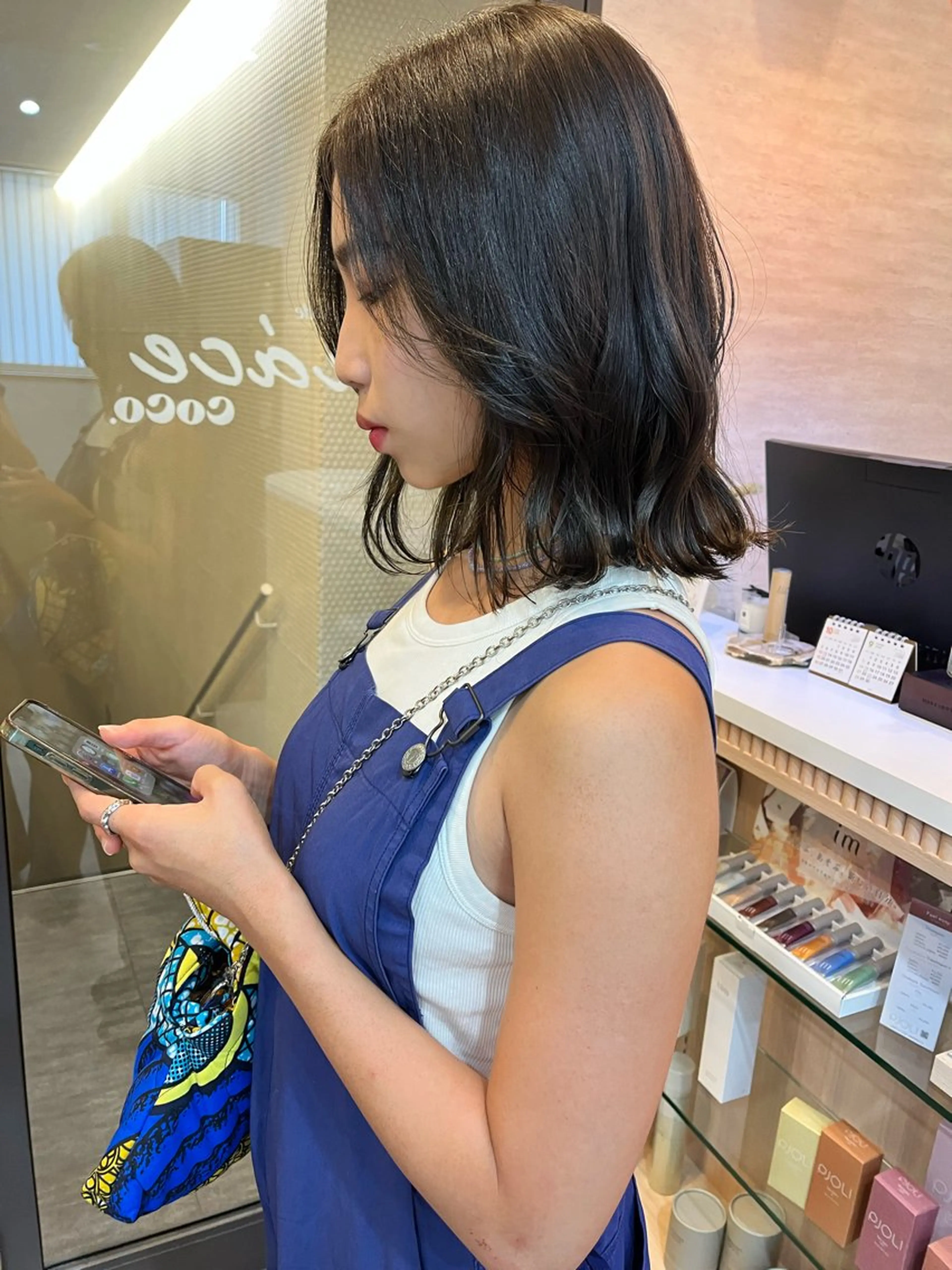 ミディアム レイヤー/暖色/ 髪質改善/永礼芳果のヘアスタイル