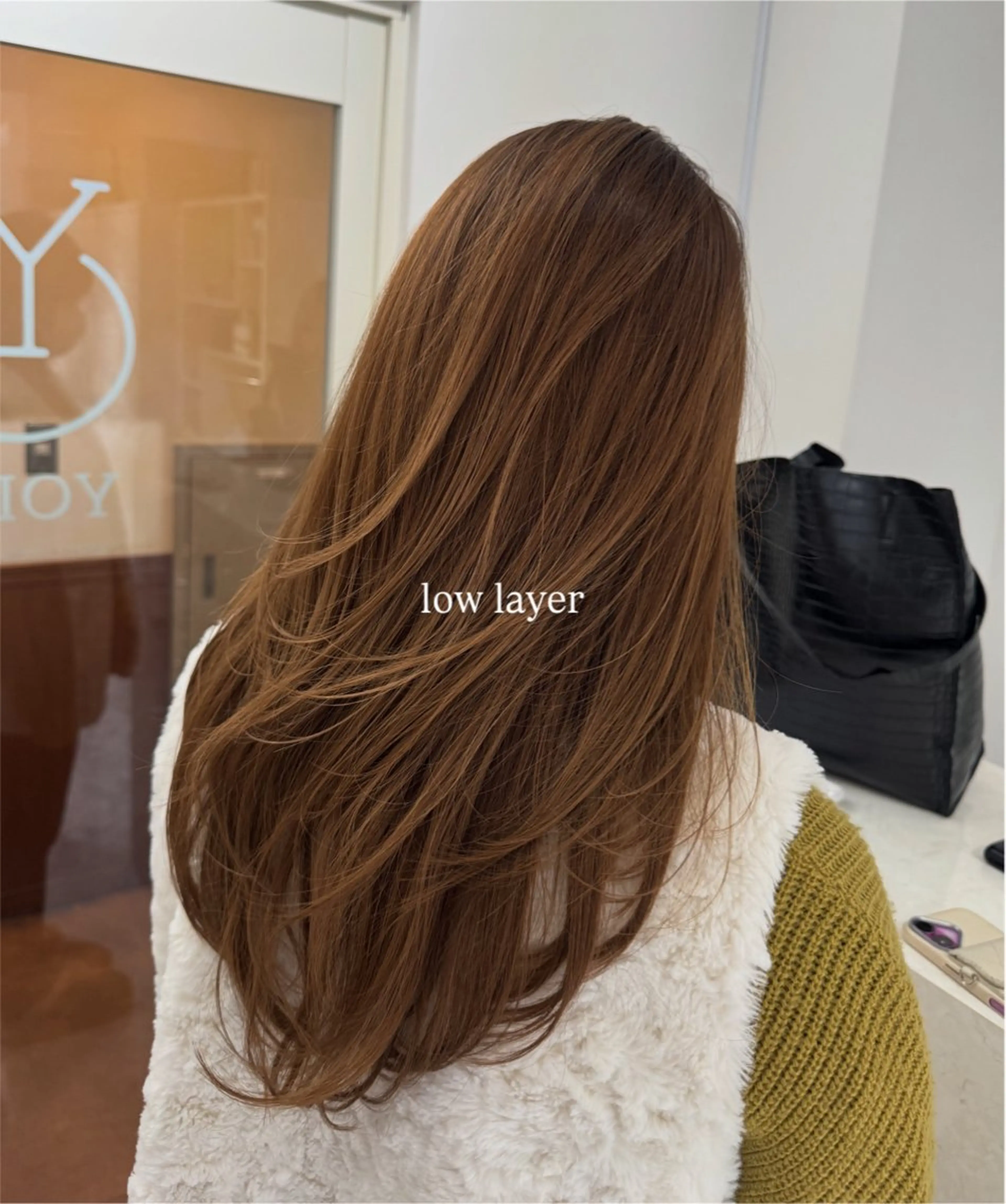 ロング レイヤーカット ローレイヤー rina/デザイン カラー/上野のヘアスタイル