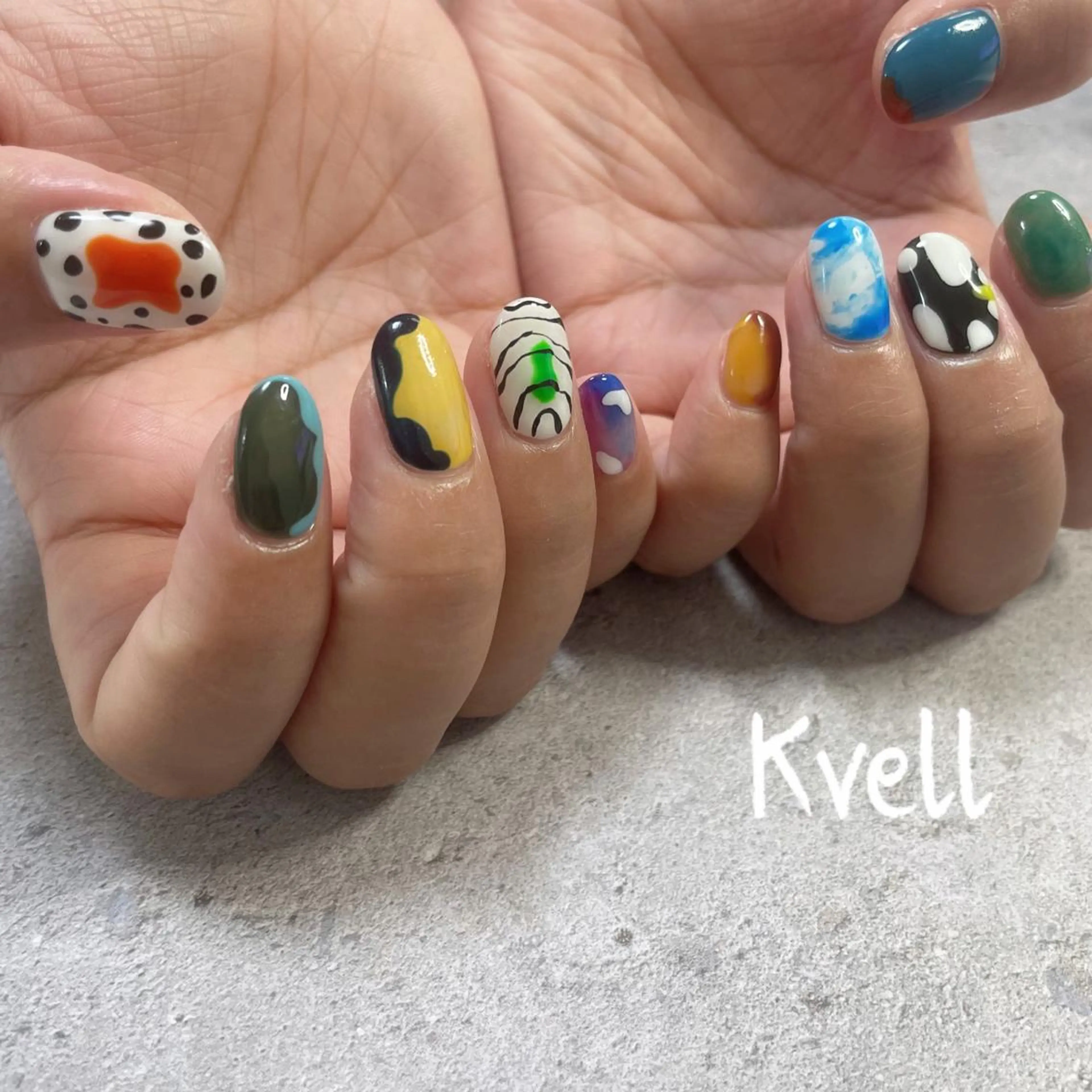 ネイル ハンドネイル nailsalon Kvellのネイルデザイン