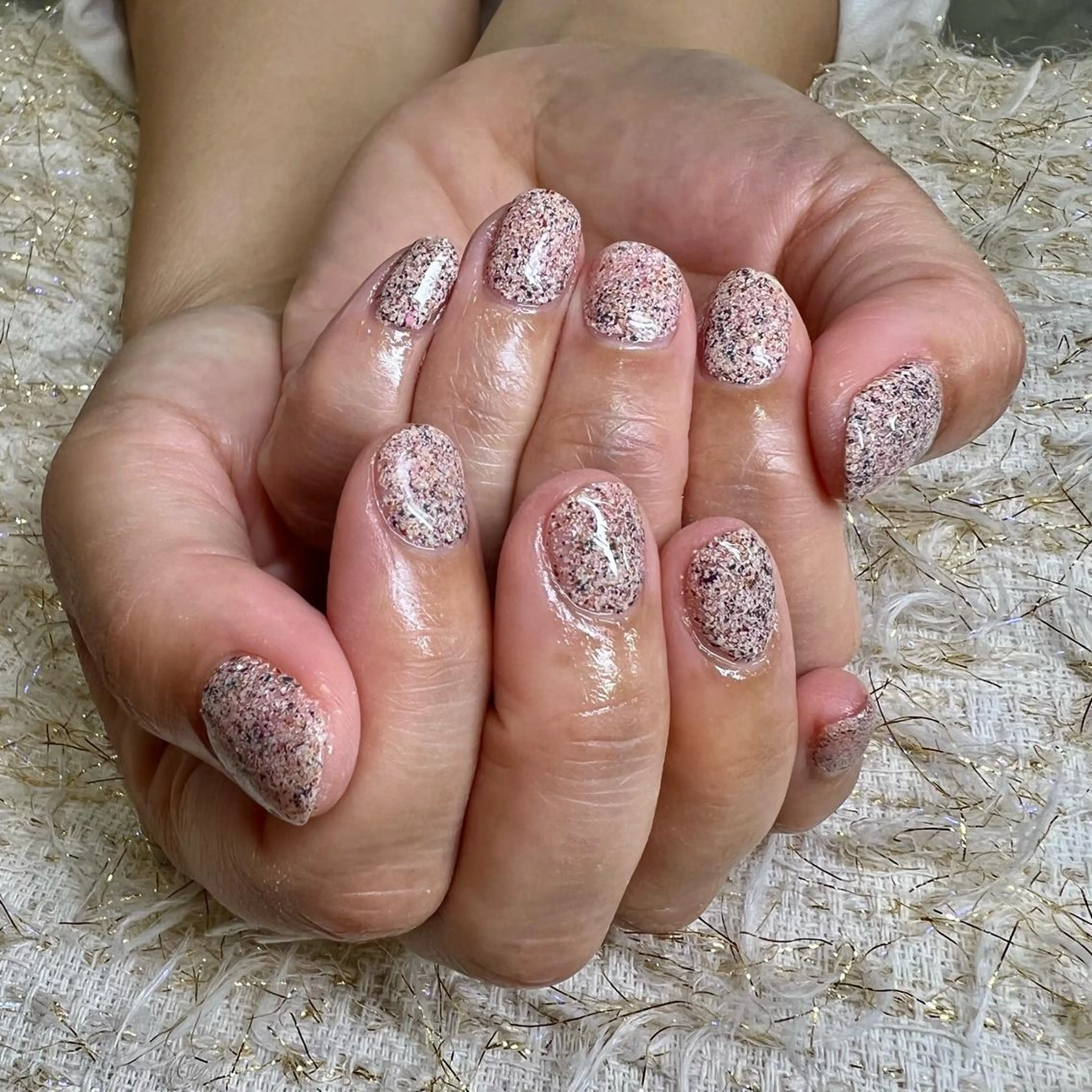 ネイル ワンカラーネイル 新井 風花のネイルデザイン