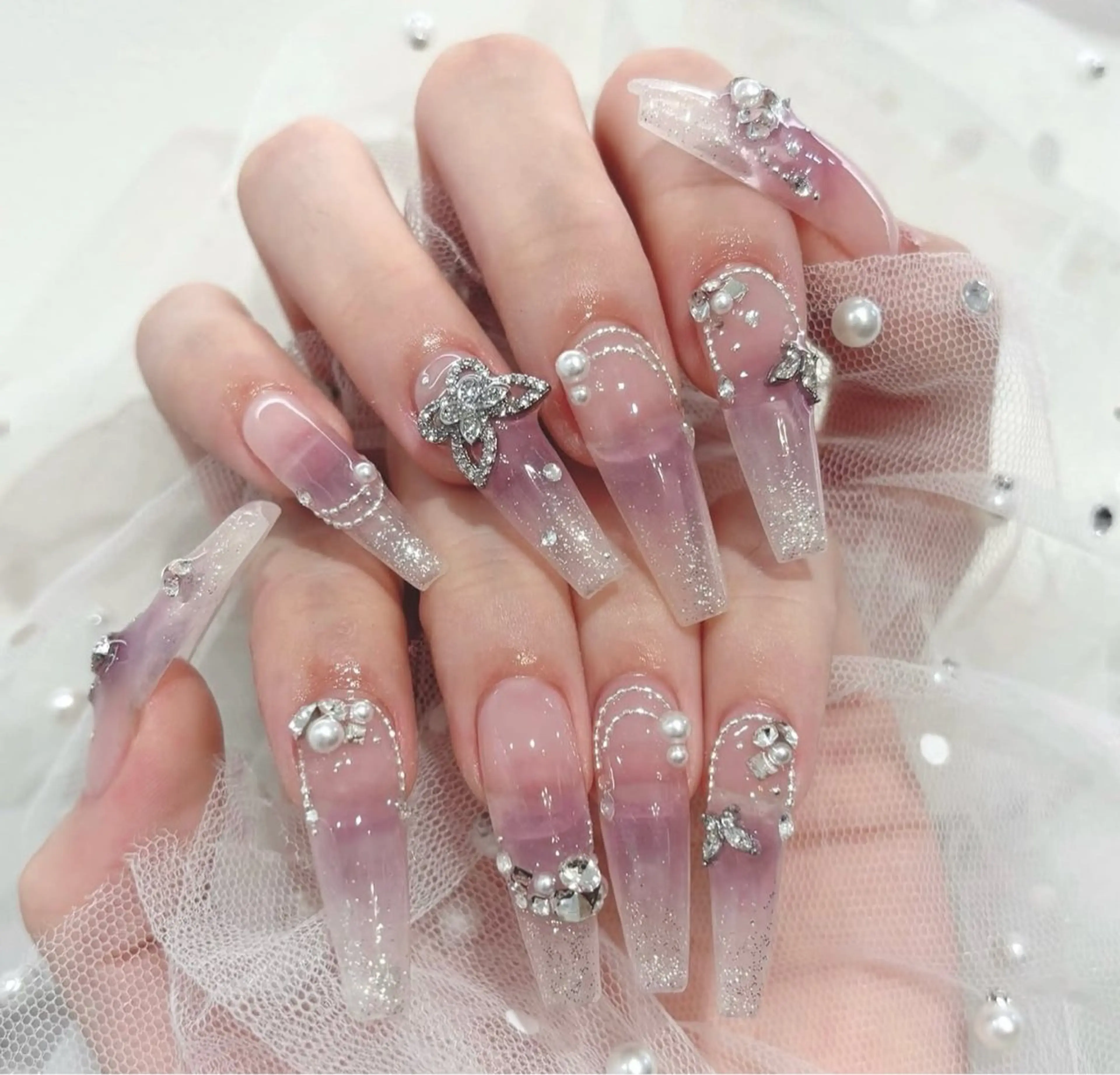 ネイル 長さ出し Mi nailsのネイルデザイン