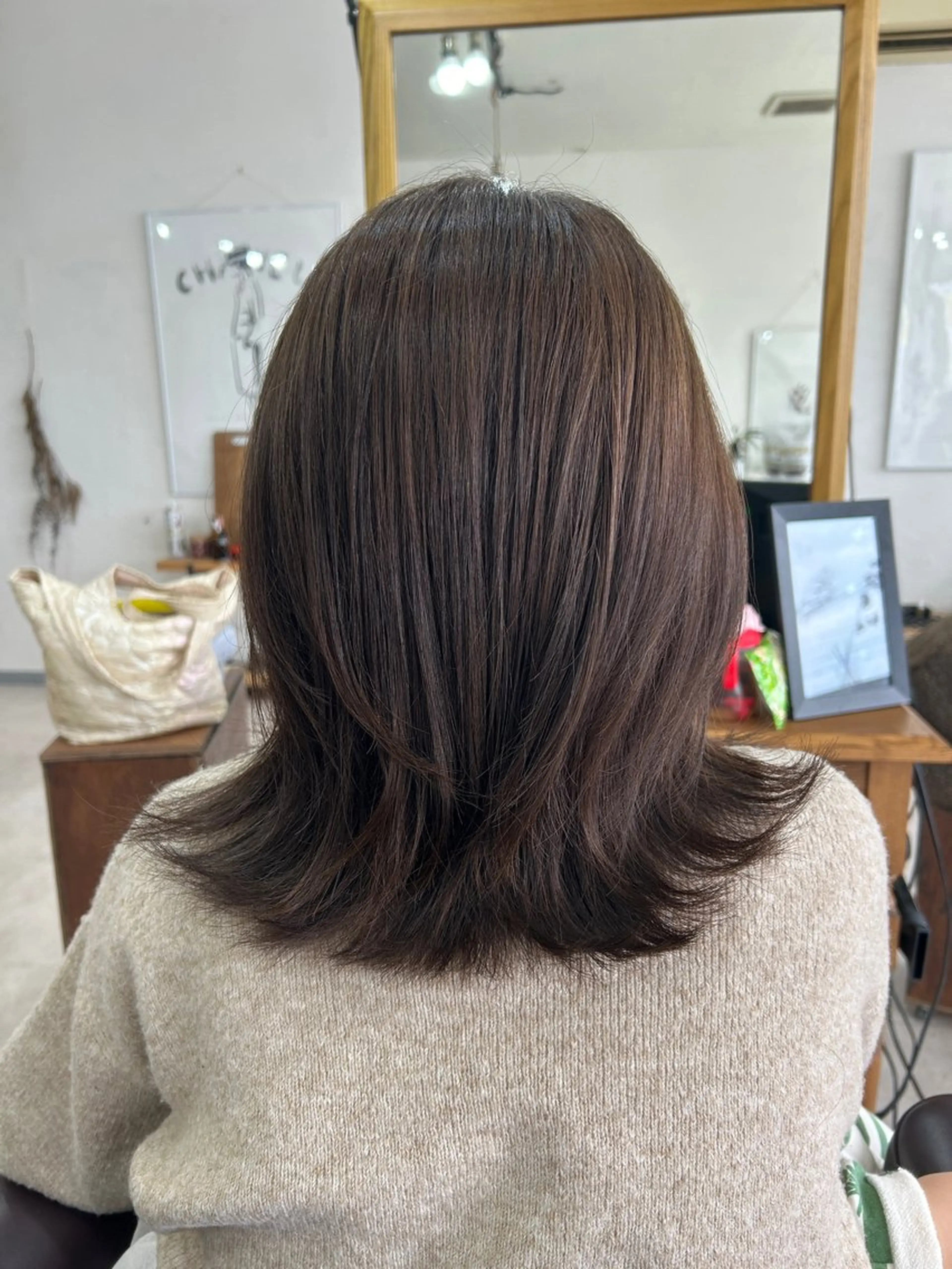 ミディアム カラー 河村 あいりのヘアスタイル