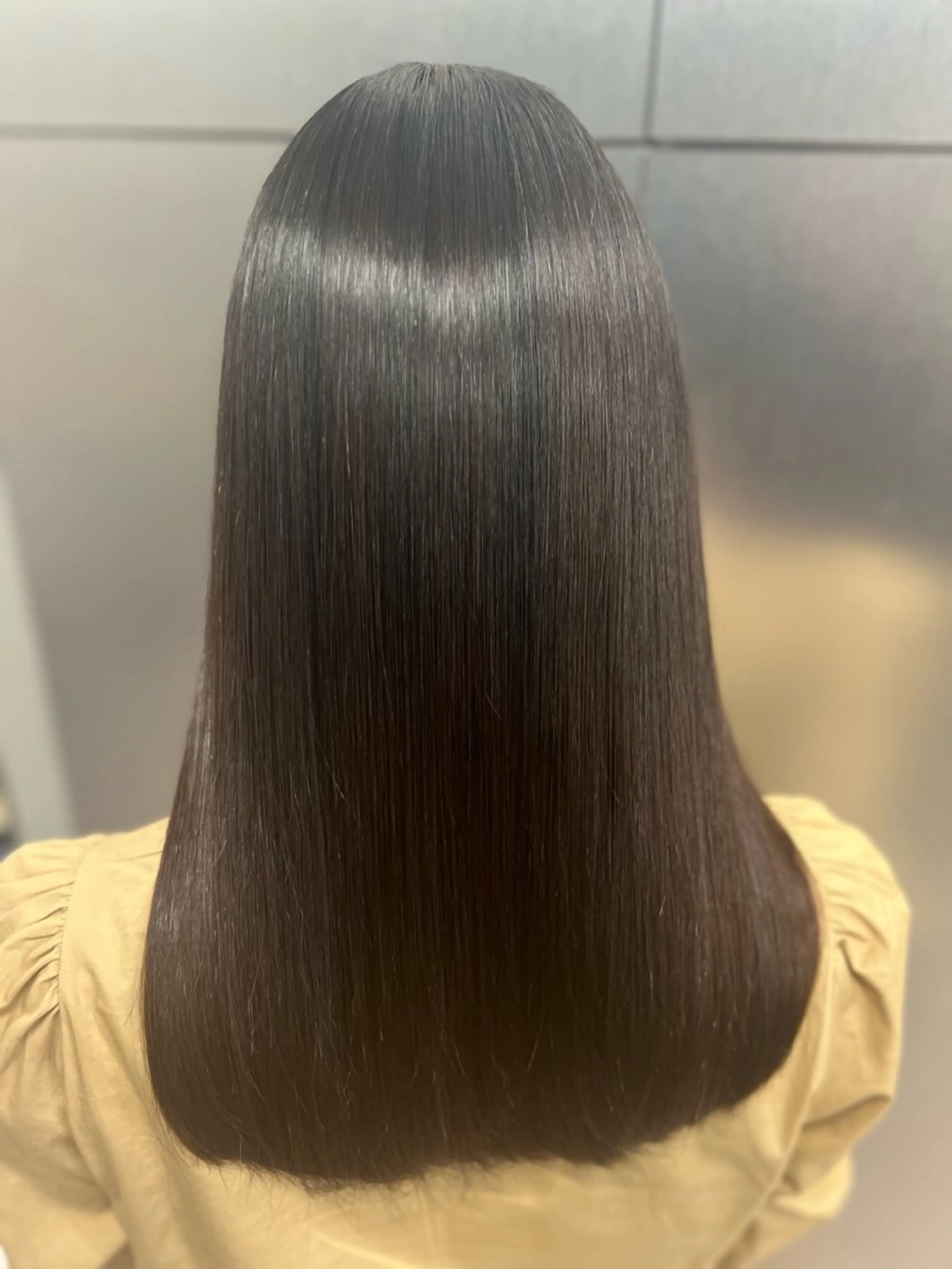 ロング カット 縮毛矯正 トリートメント ❣️韓国/髪質改善 🫧yamato👑のヘアスタイル