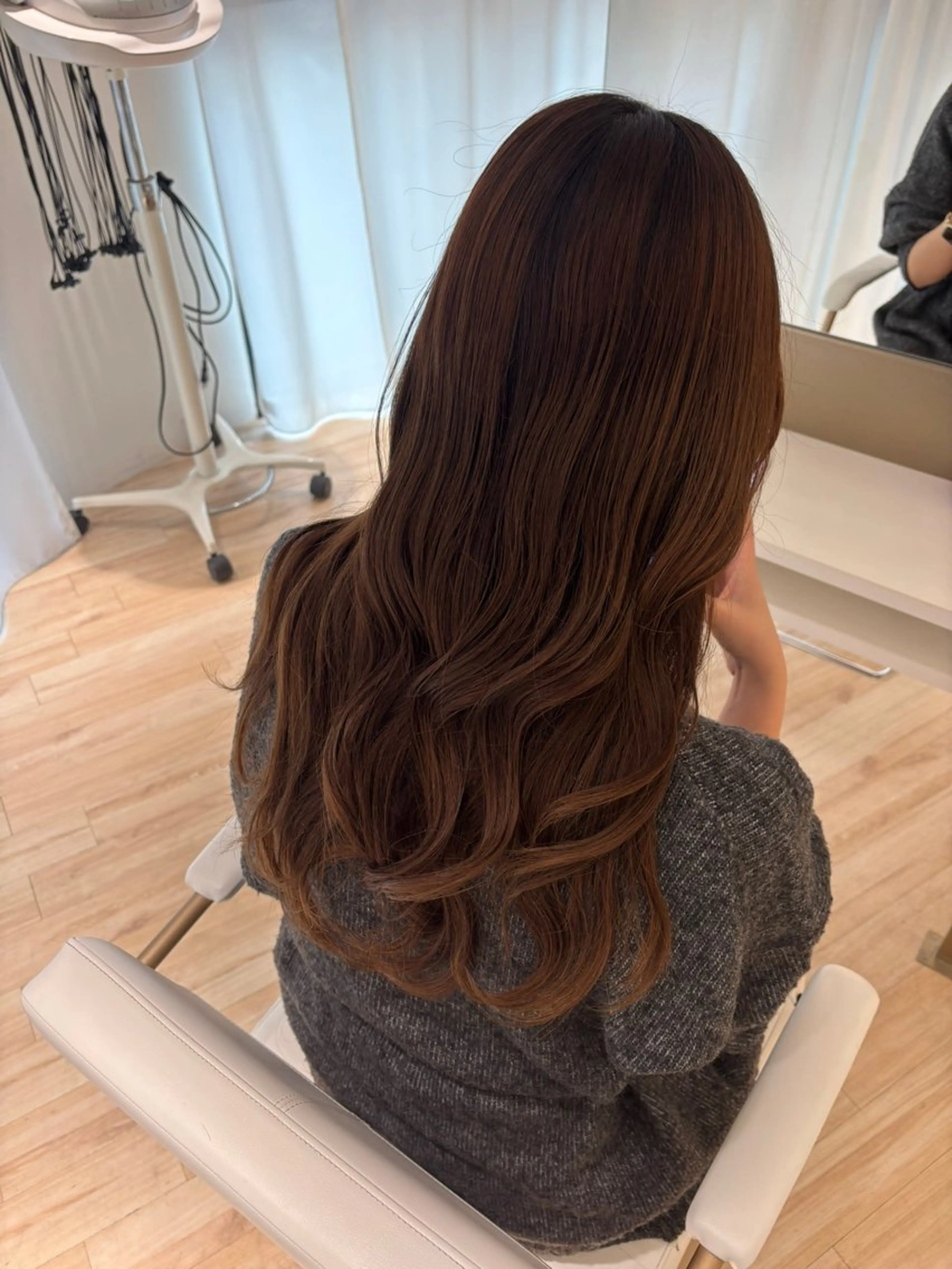 ロング カラー ParveMix 岡本えりかのヘアスタイル