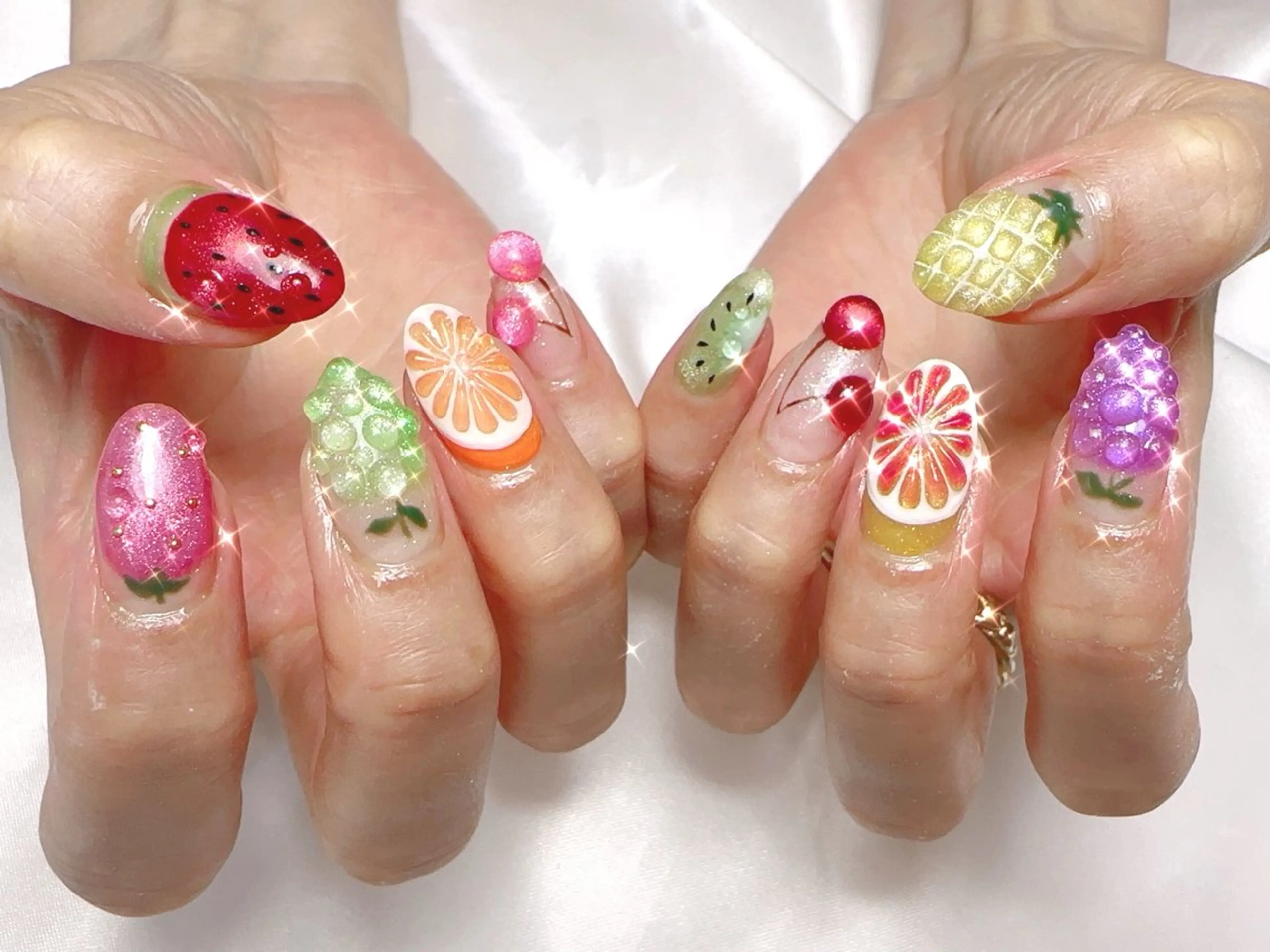 ネイル ハンドネイル Cherie PINKのネイルデザイン