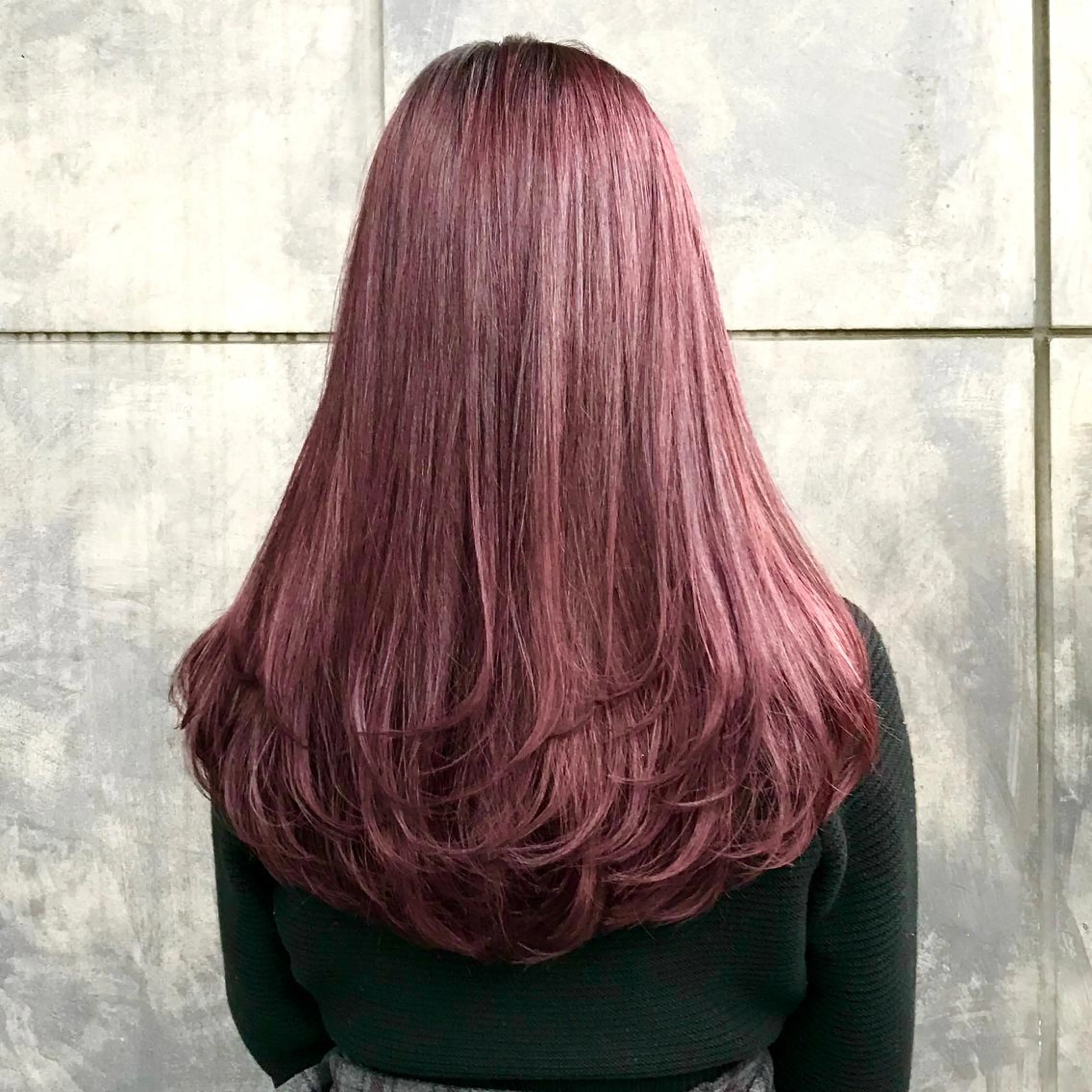 ロング カラー ブリーチ ラベンダーカラー ピンクカラー ピンクラベンダー ヨシンモリ K-POP好き美容師 🇰🇷Kai.Yのヘアスタイル