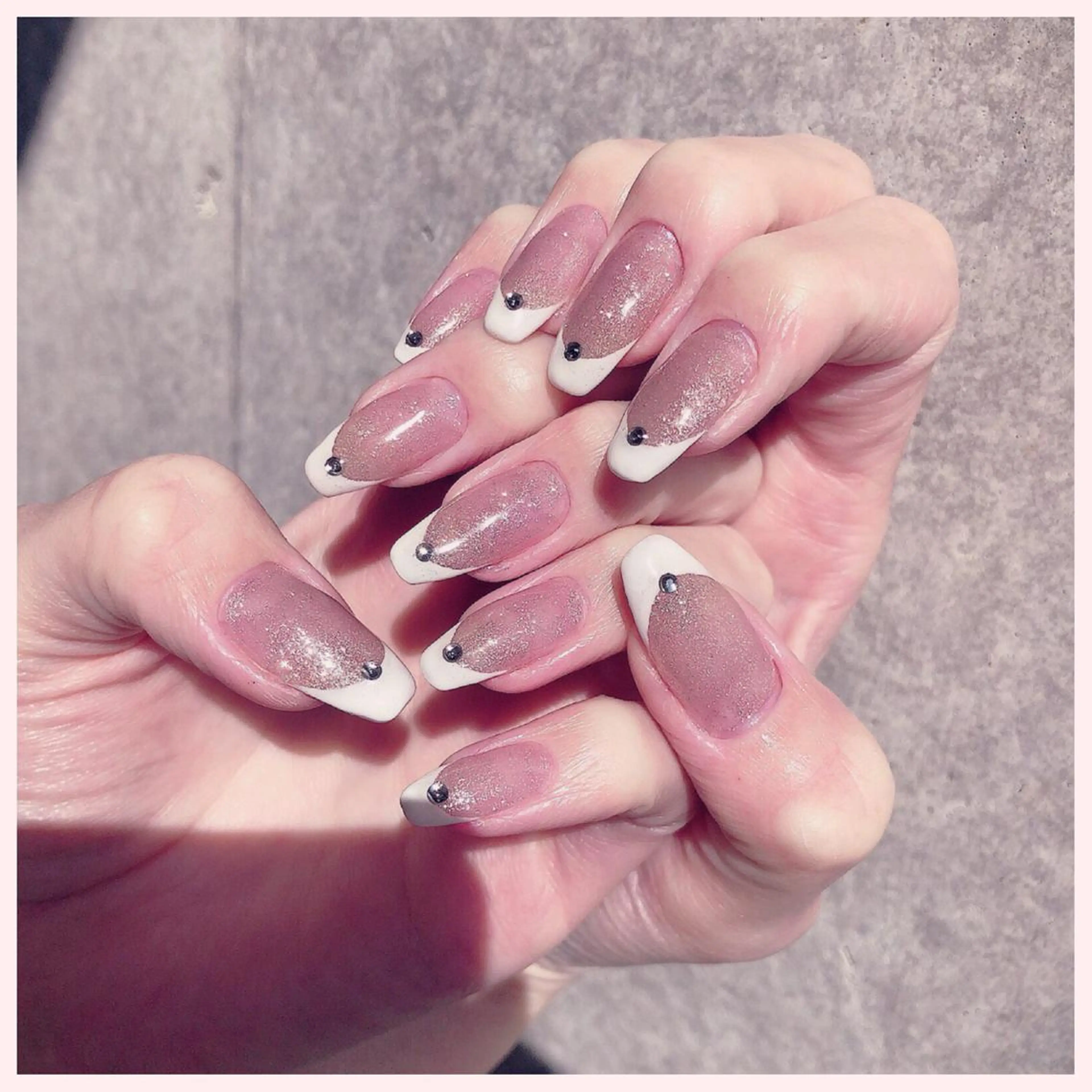 ネイル フレンチネイル ワンカラーネイル YAS 青柳 安代のネイルデザイン