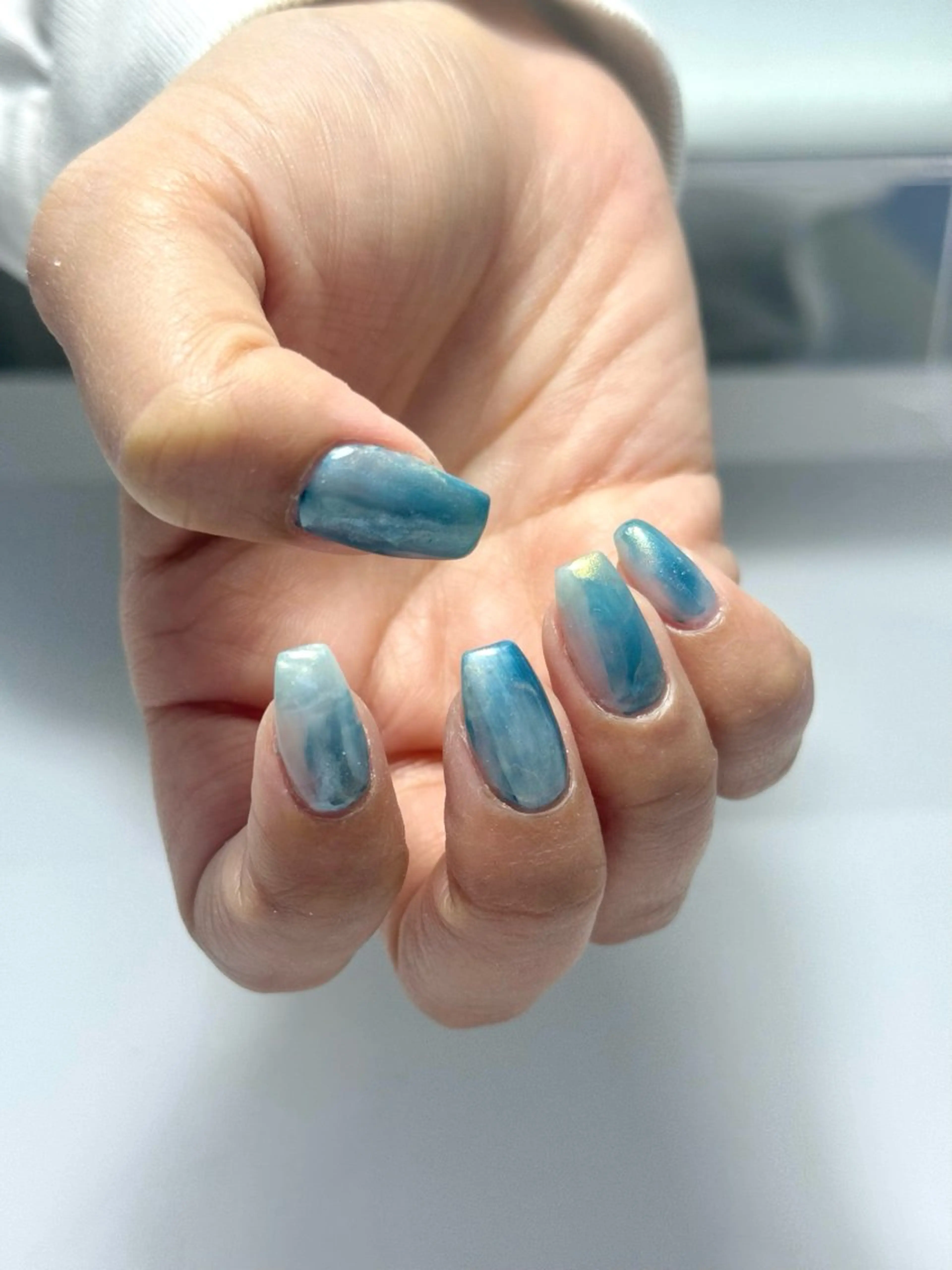 ネイル ブルー atelierLMN Harukaのネイルデザイン