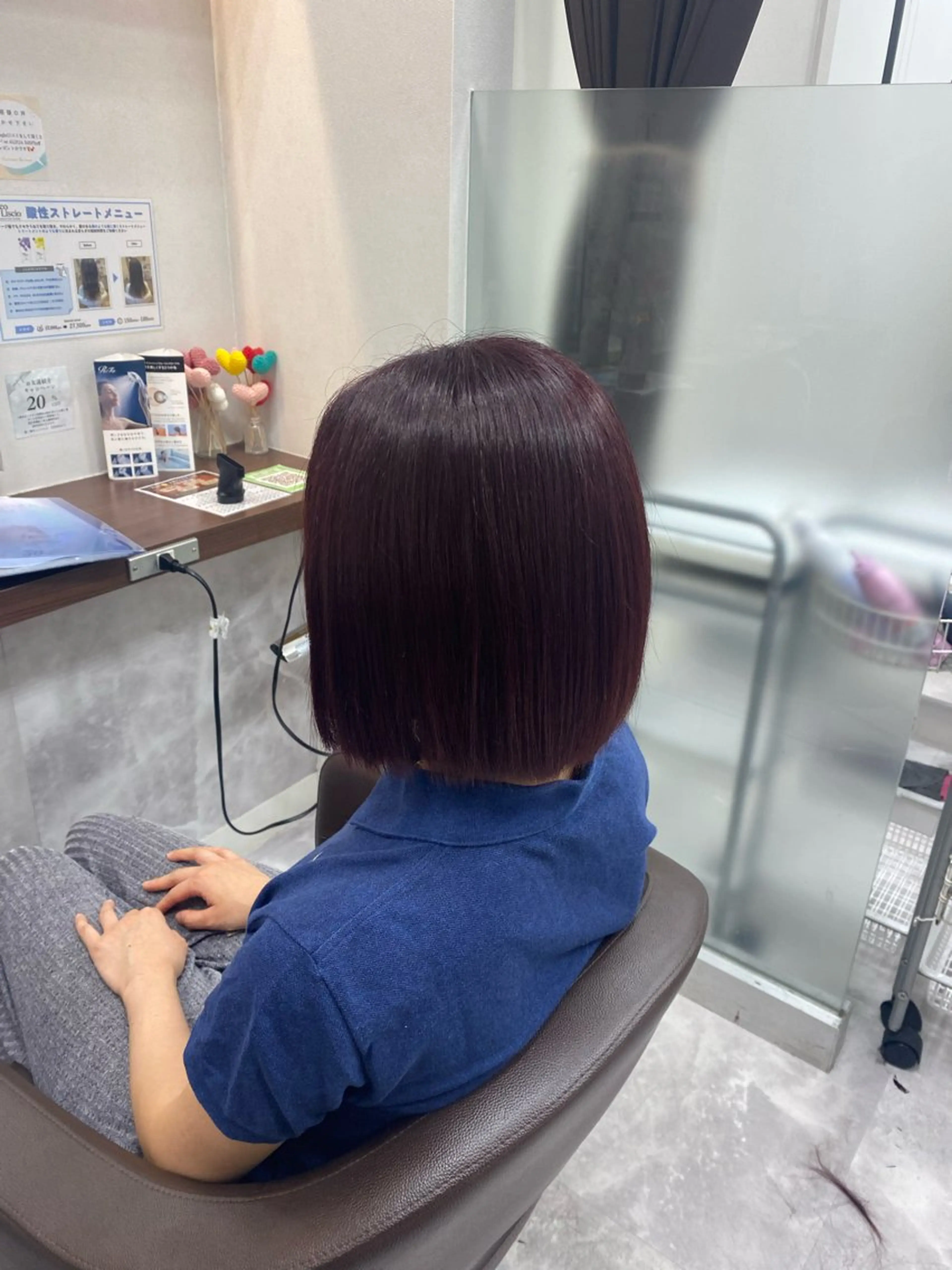 ミディアム 寺井 萌恵のヘアスタイル