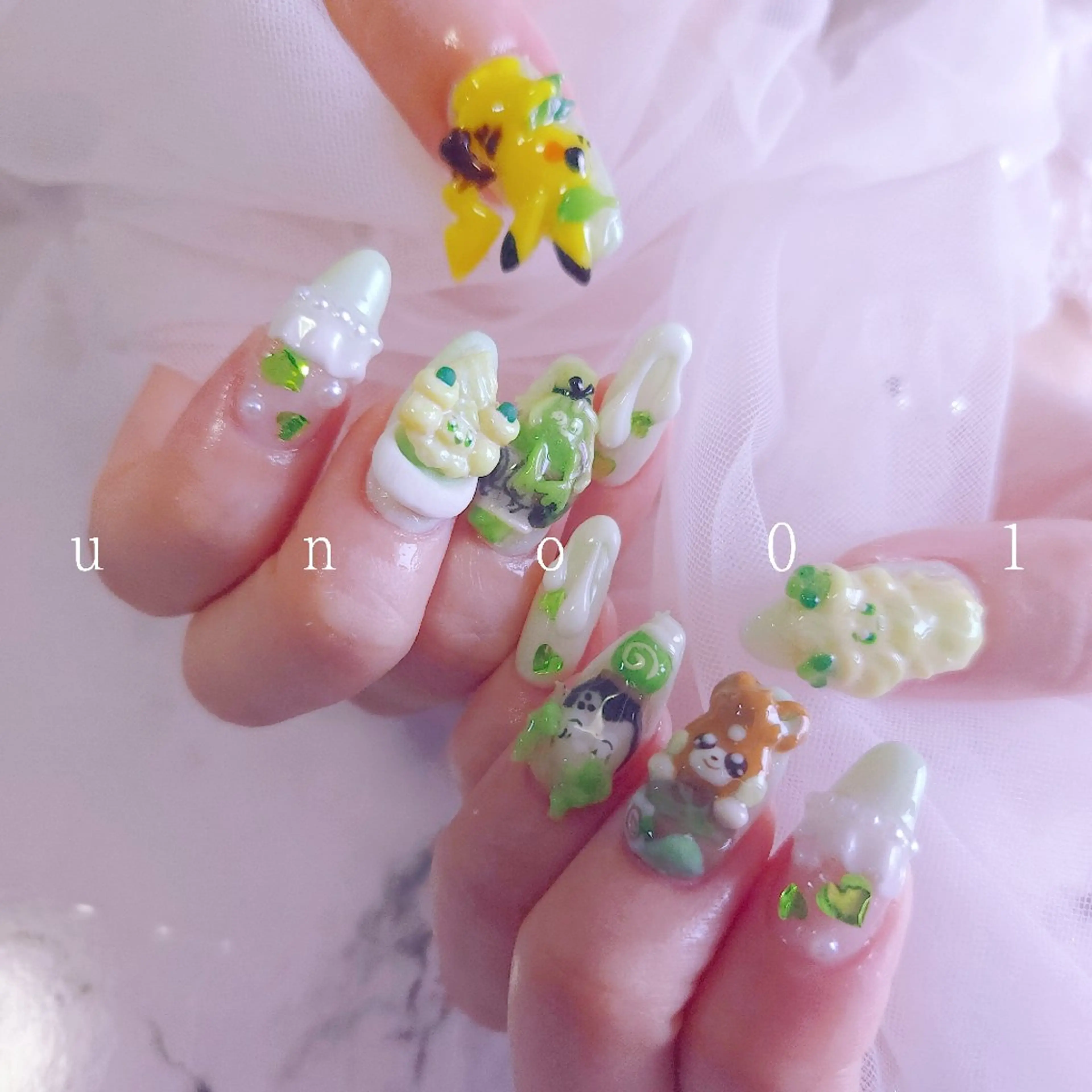 ネイル 梅田🦄中崎町🩵 u n o 0 1のネイルデザイン