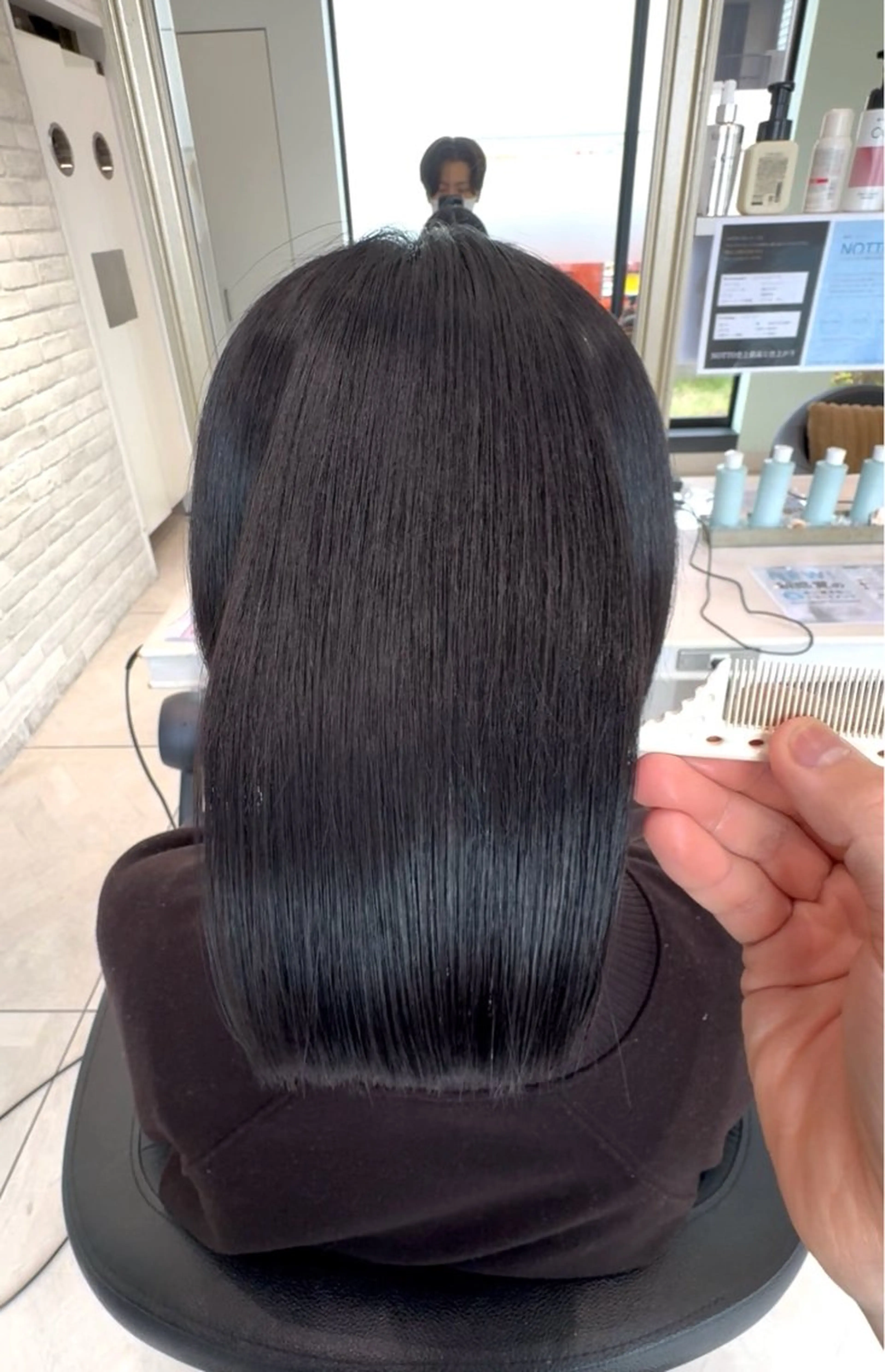 ミディアム 髪質改善 縮毛矯正 縮毛矯正 【縮毛矯正特化】 渡邉敦也のヘアスタイル