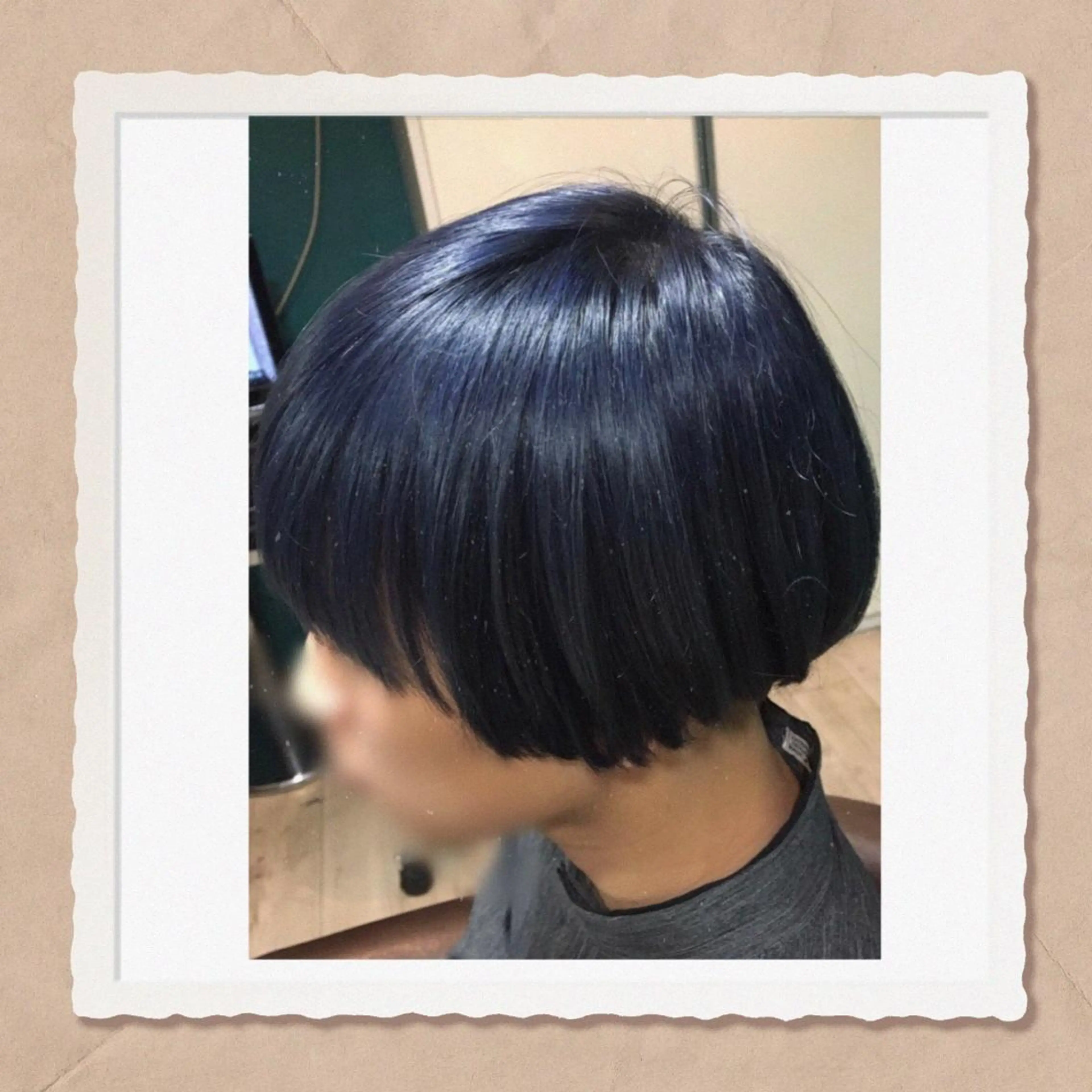 カラー メンズ マッシュ ブルーカラー ネイビーカラー NA NAのマツエク・マツパデザイン