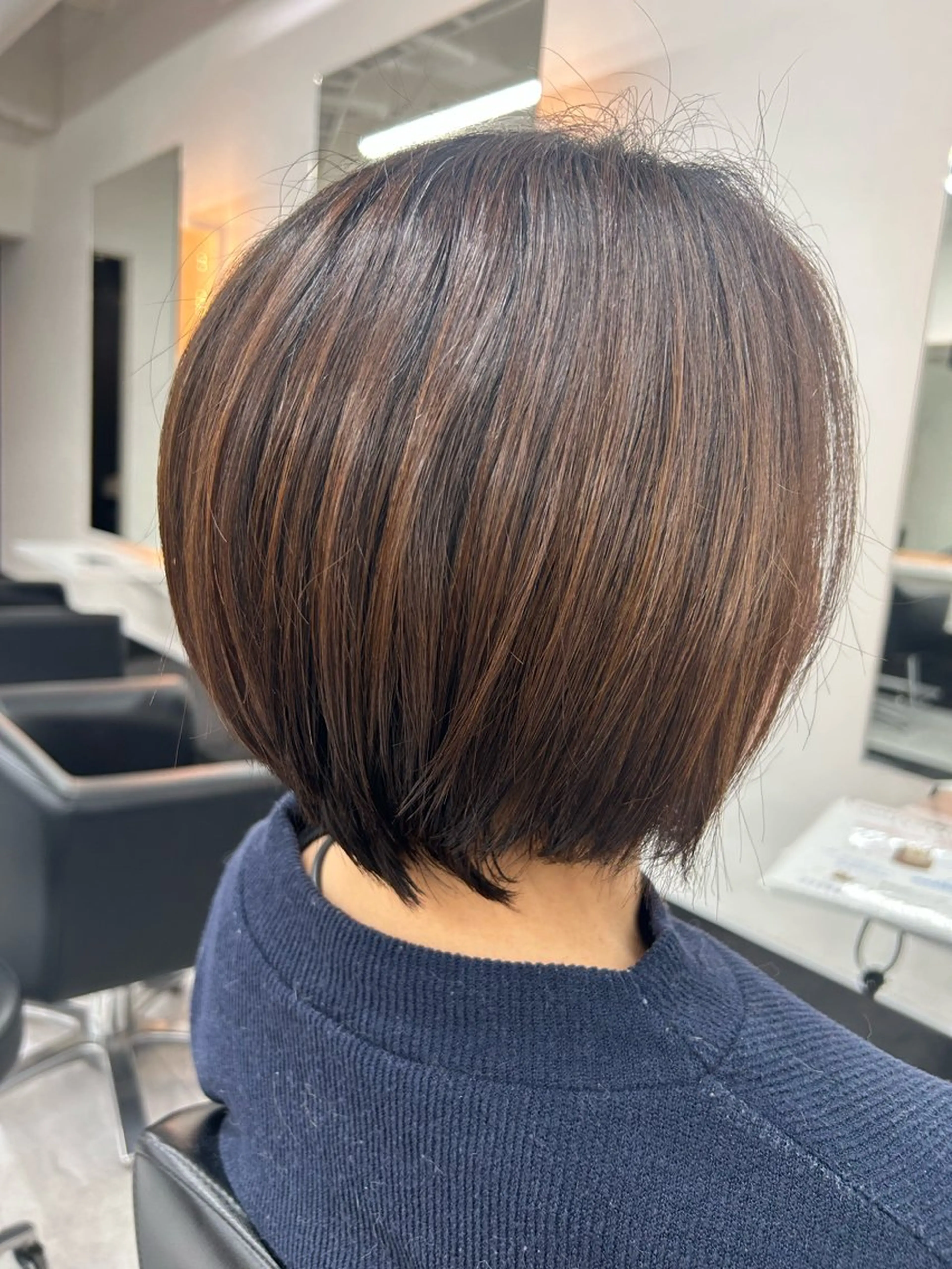 ショート ボブ トリートメント カット トリートメント ALEAP 小島 桜のヘアスタイル