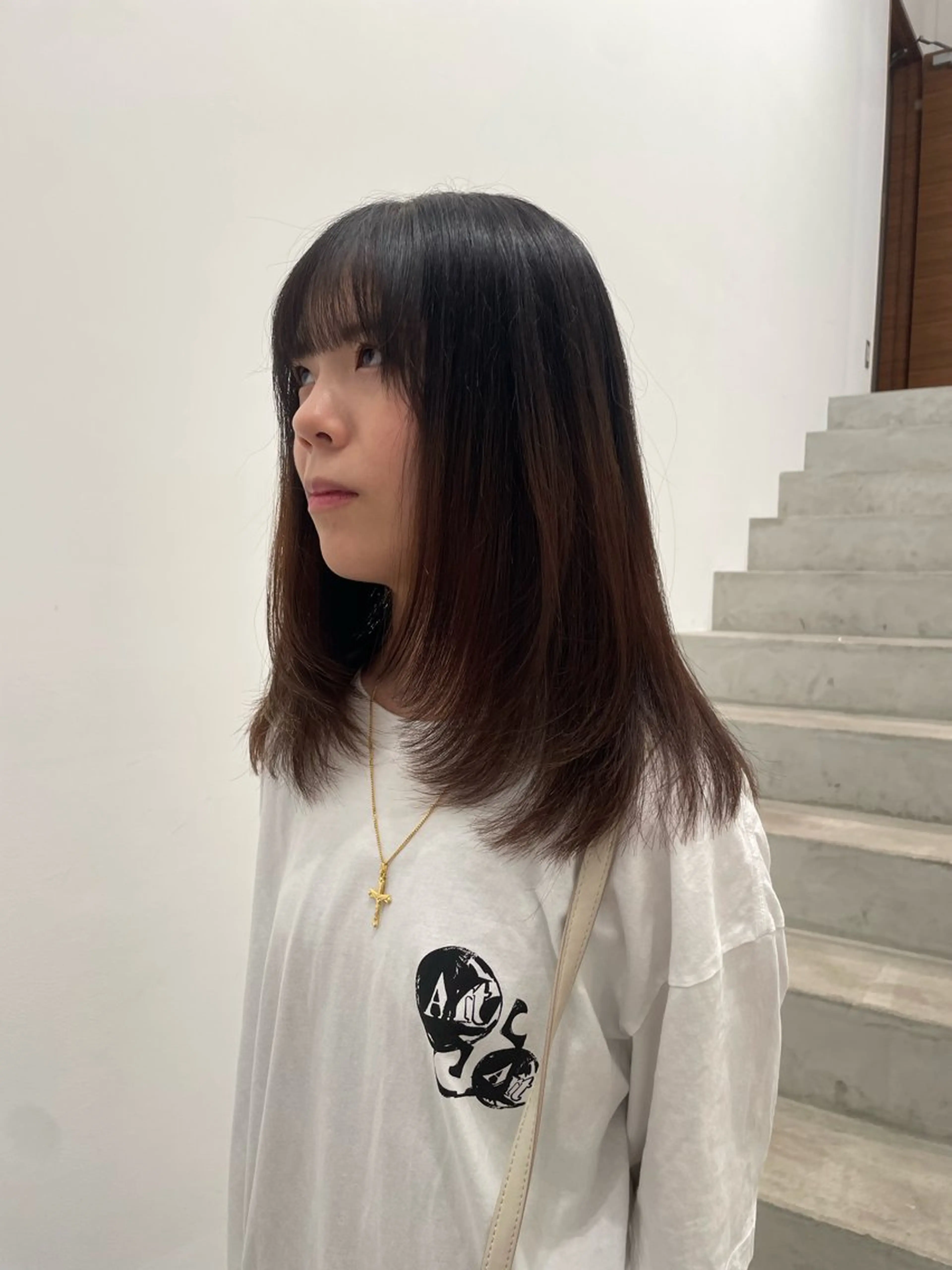 セミロング レイヤーカット ミユ/ショート/ カットモデル/名東区のヘアスタイル