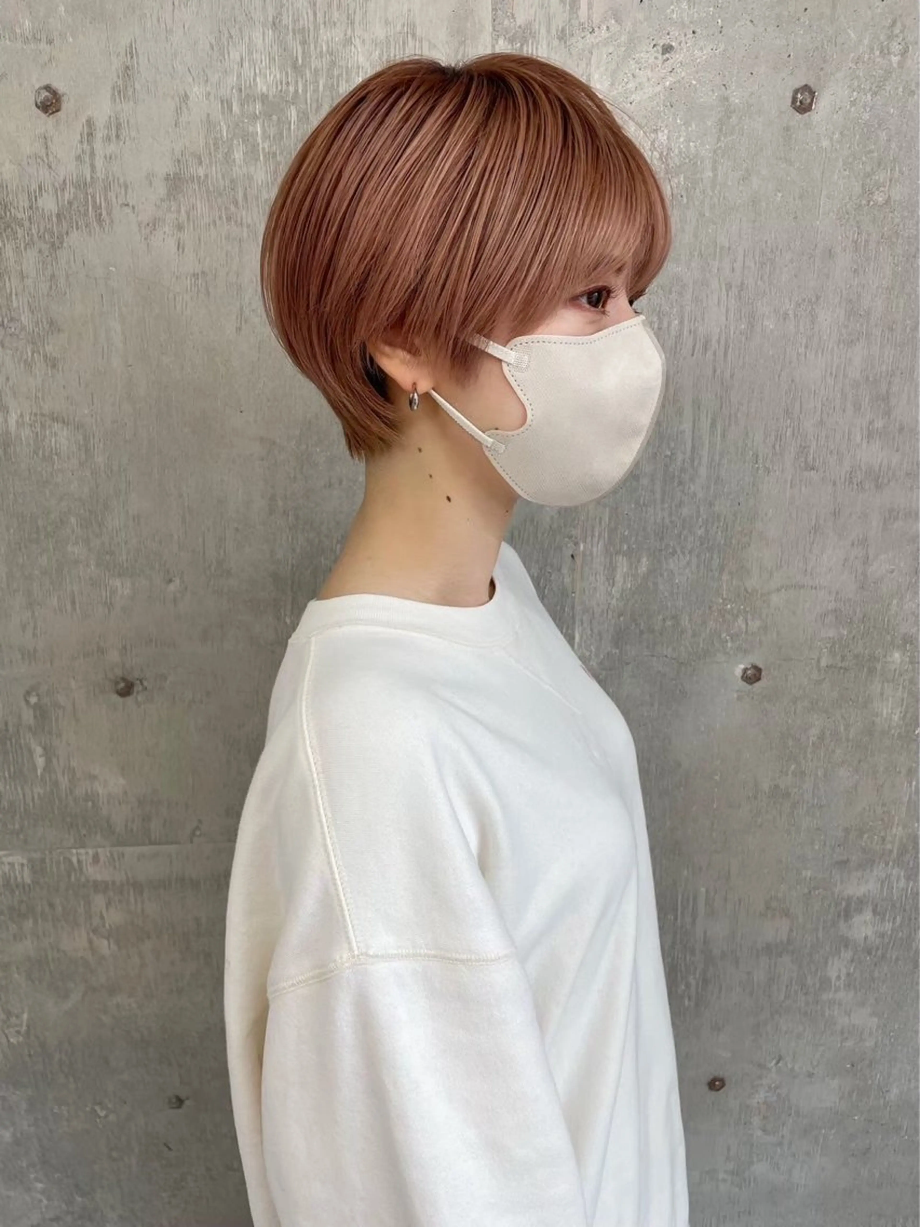 ショート カラー ヘアカラー 森田遥奈/透明感カラ ー/似合わせカットのヘアスタイル