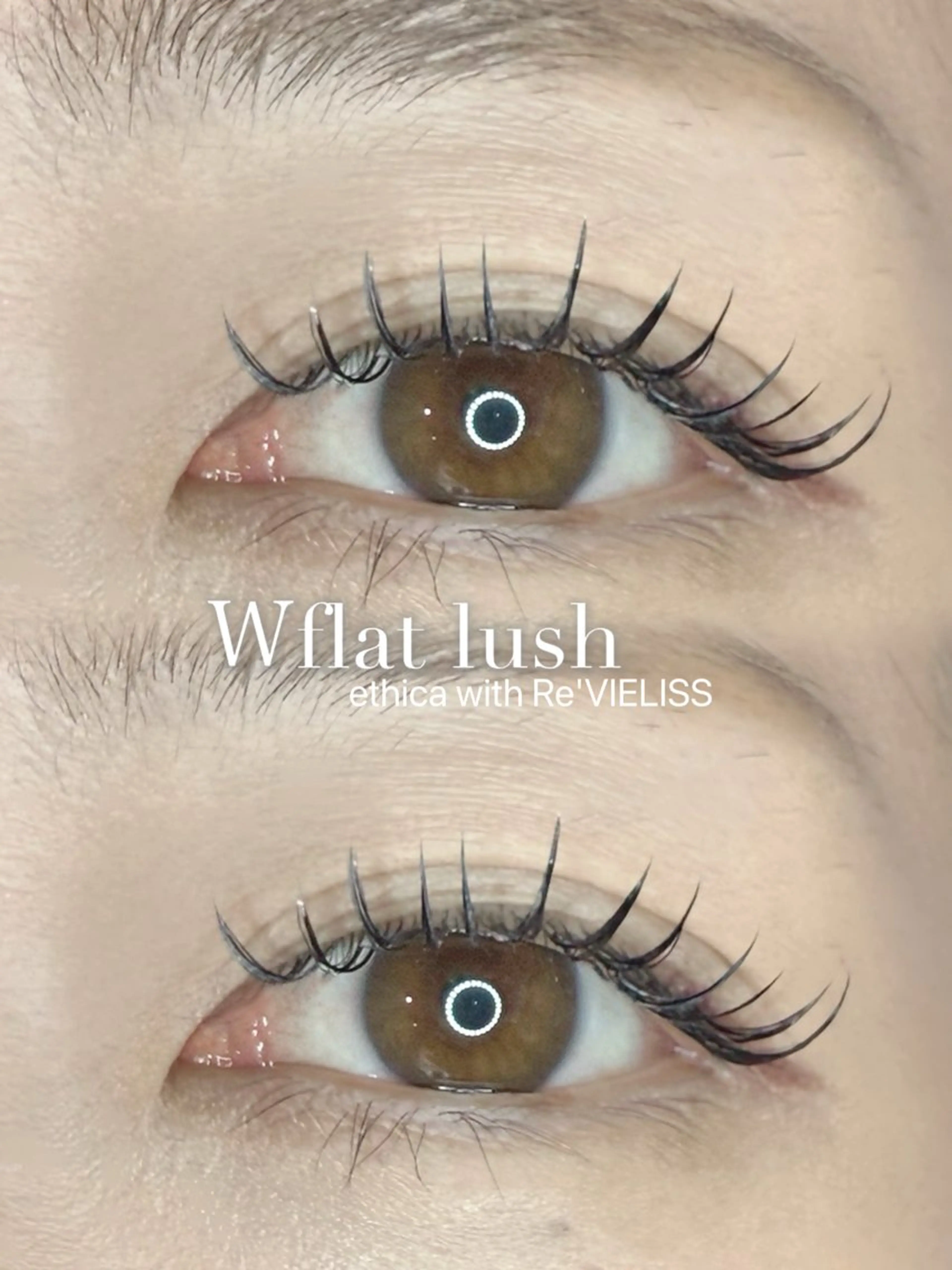 マツエク・マツパ フラットラッシュ eyelist Miyuのマツエク・マツパデザイン