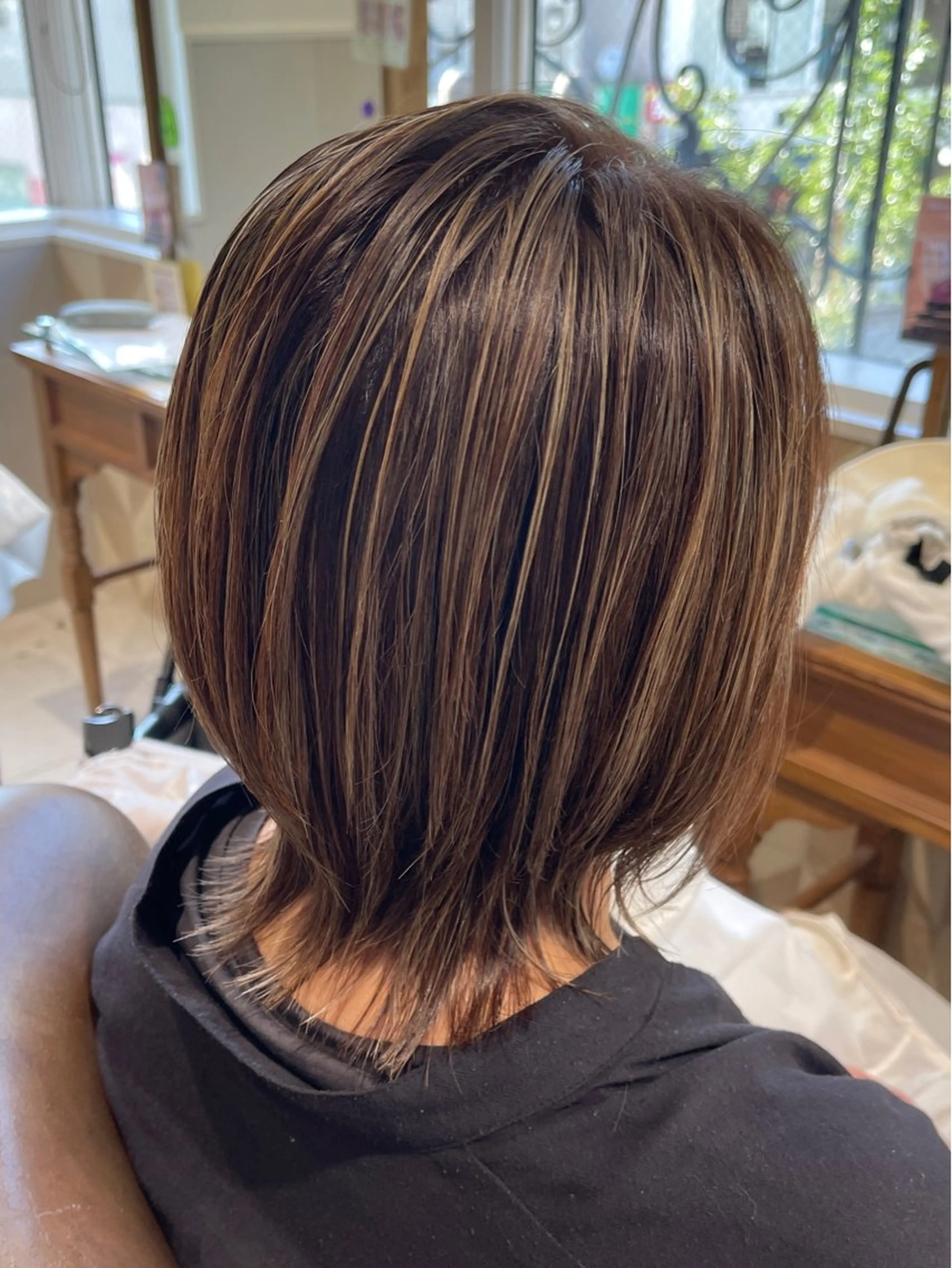 ミディアム カラー ヘアカラー やまだ まいのヘアスタイル