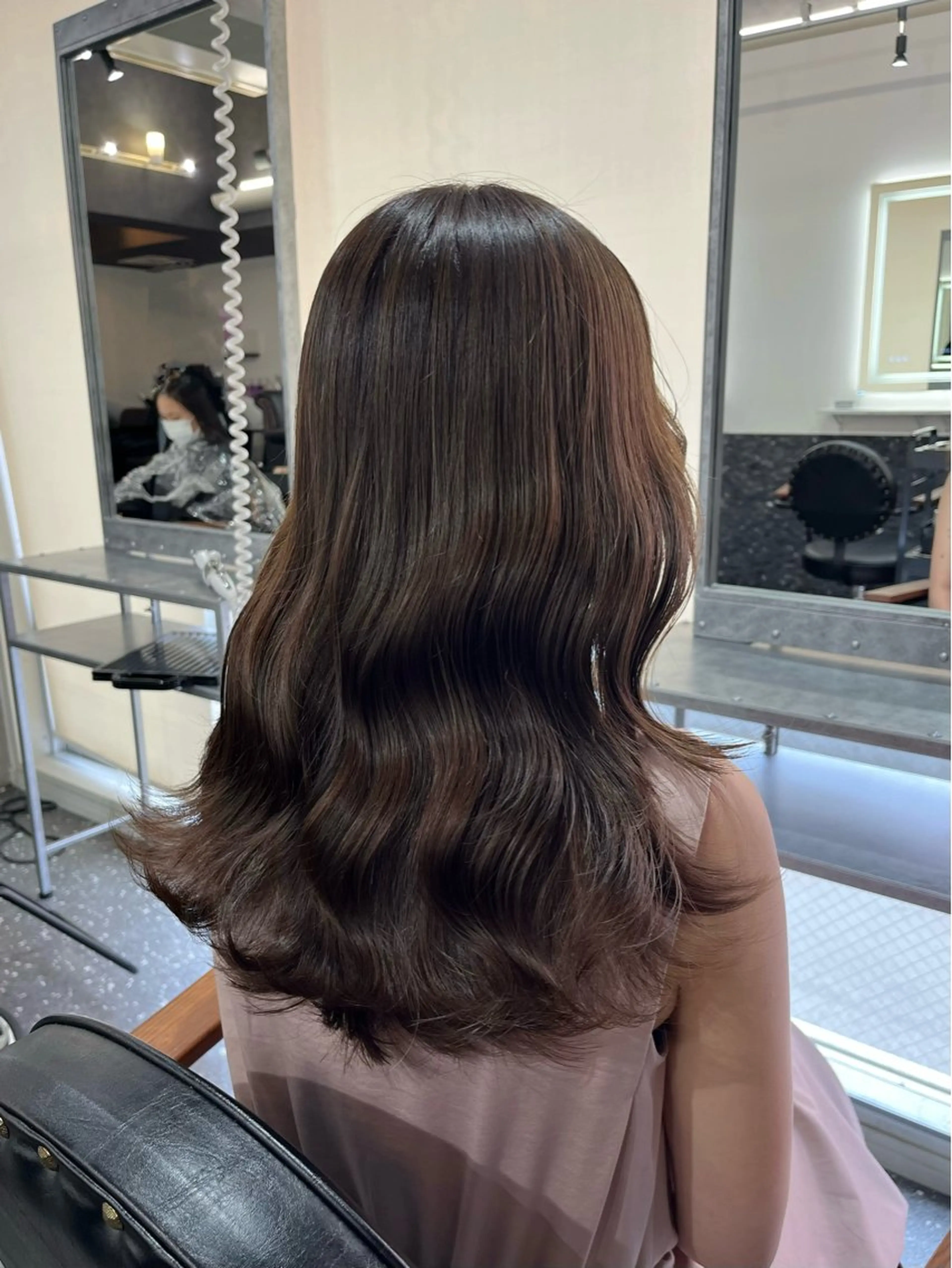 セミロング カラー カット ヘアカラー トリートメント レイヤー/髪質改善 /艶カラー/SAKIのヘアスタイル