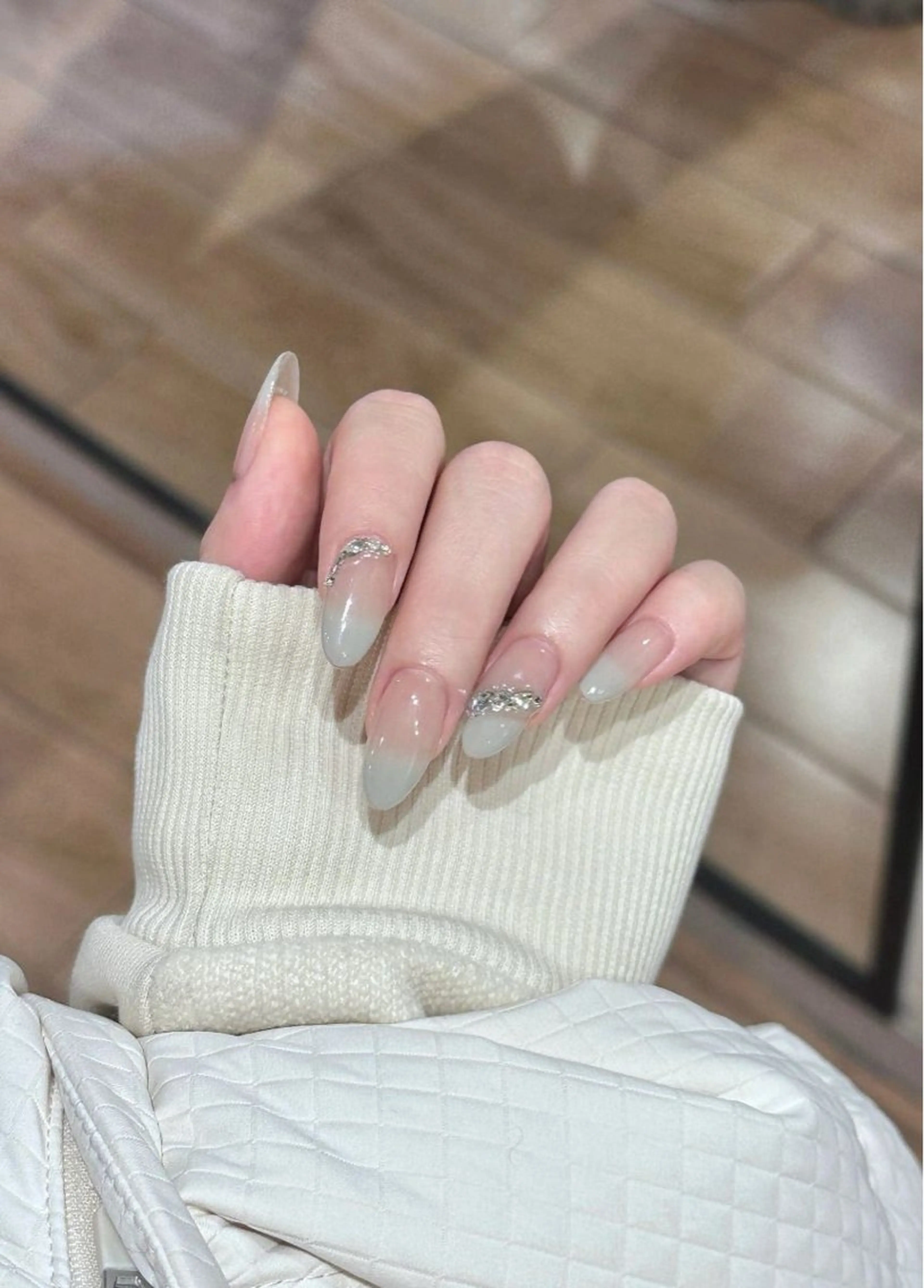 ネイル 韓国ネイル シンプルネイル ワンホンネイル n2 nail daikokuchoのネイルデザイン