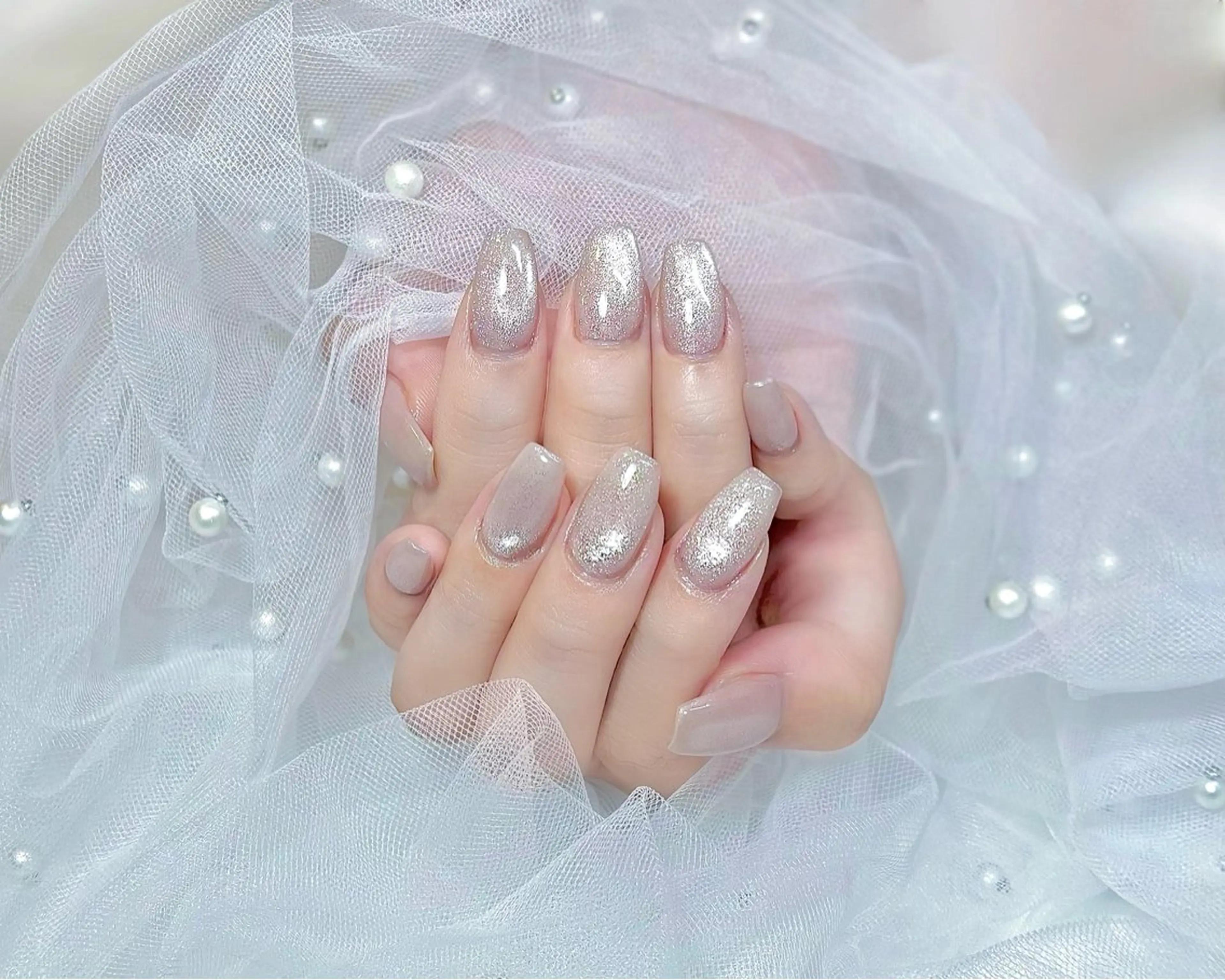 ネイル 韓国ネイル マグネットネイル オフィスネイル ワンカラーネイル ピンク 【chatnoir】 MIYUのネイルデザイン