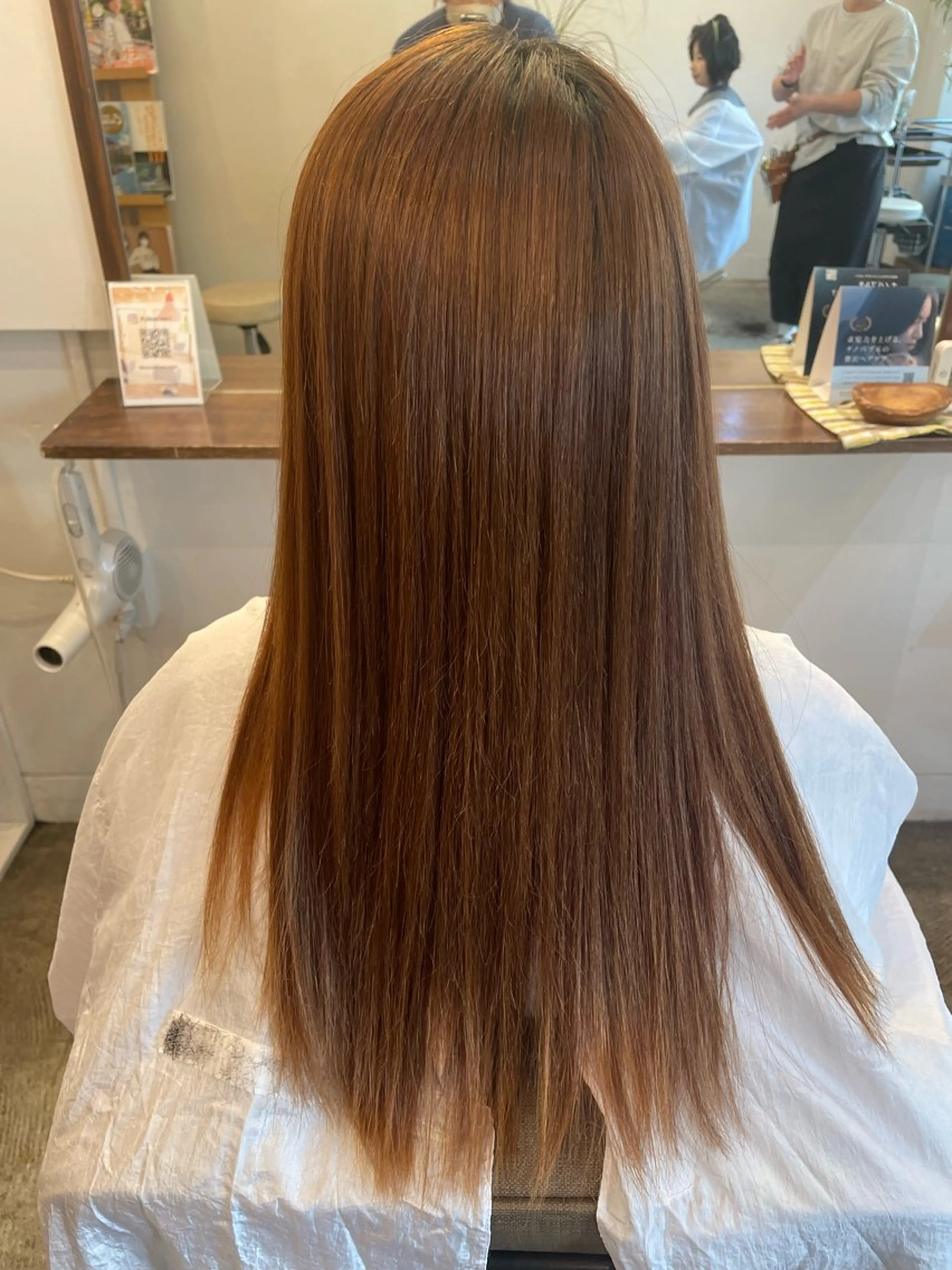 ロング 縮毛矯正 飯塚 七海のヘアスタイル
