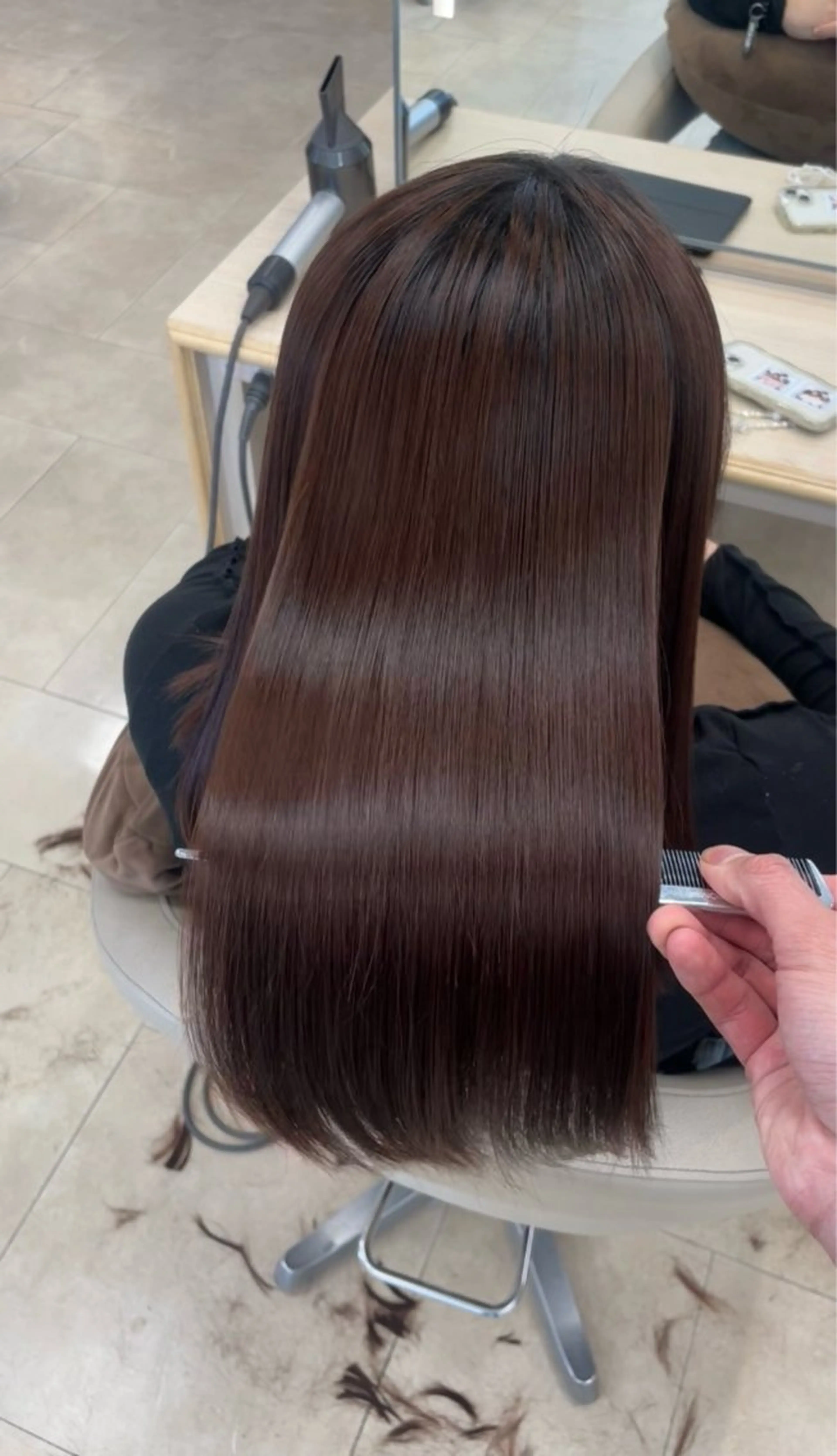 ロング シャドウパーマ／ 初パーマ　トモキのヘアスタイル