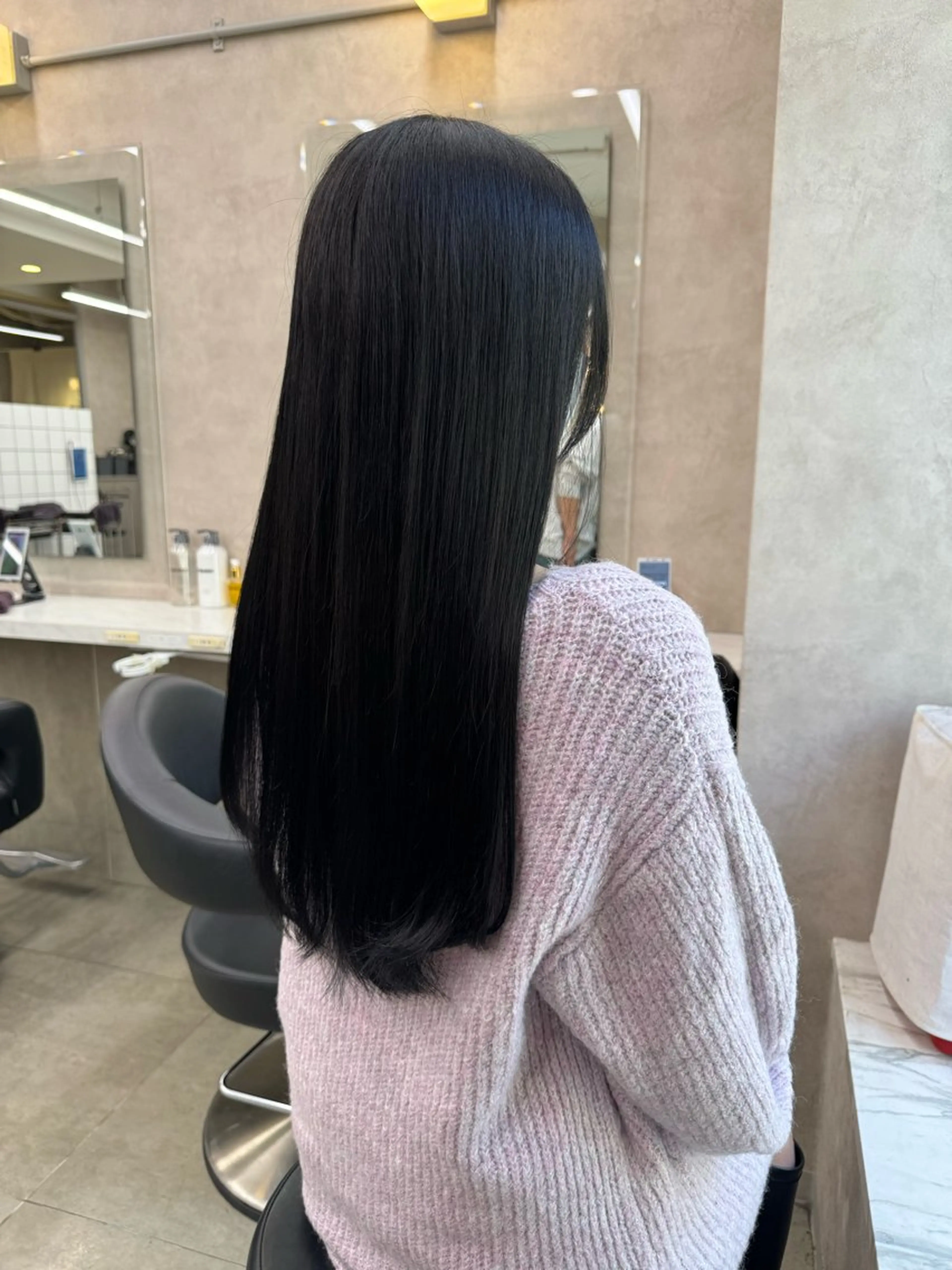 ミディアム カラー パーマ ヘアアレンジ メンズ キッズ 韓国系🇰🇷🩶 艶暗髪/MEIのヘアスタイル