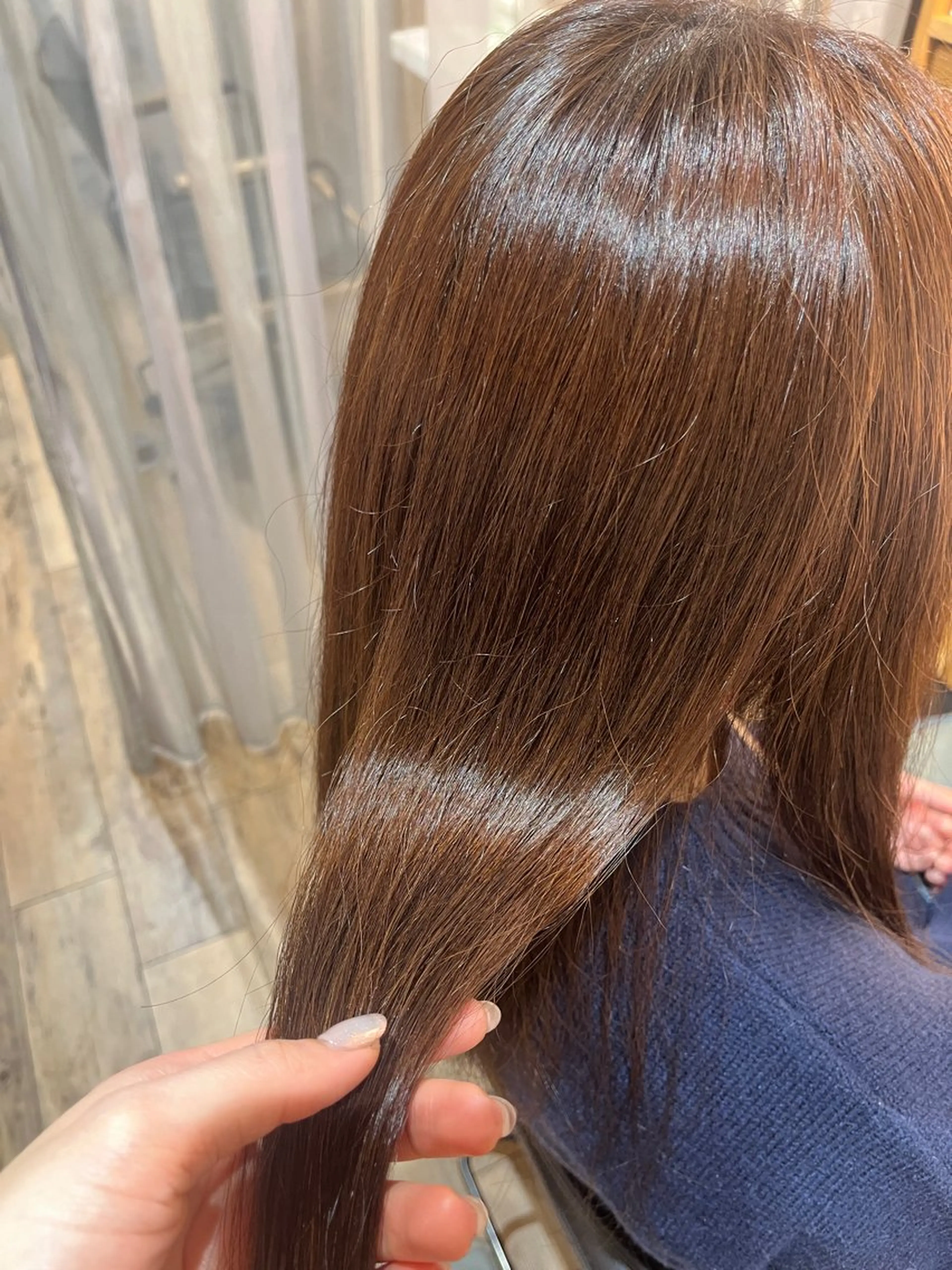 セミロング カラー ベージュカラー ブリーチ ヘアカラー カラー/ストレート 🕊‎佐藤友奈‎🤍のヘアスタイル